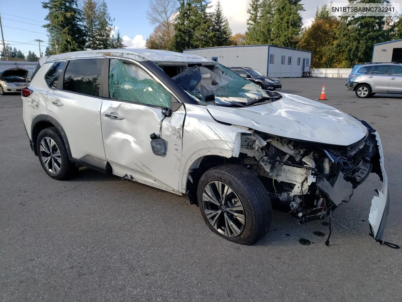 2022 Nissan Rogue Sv VIN: 5N1BT3BA8NC732241 Lot: 77678554