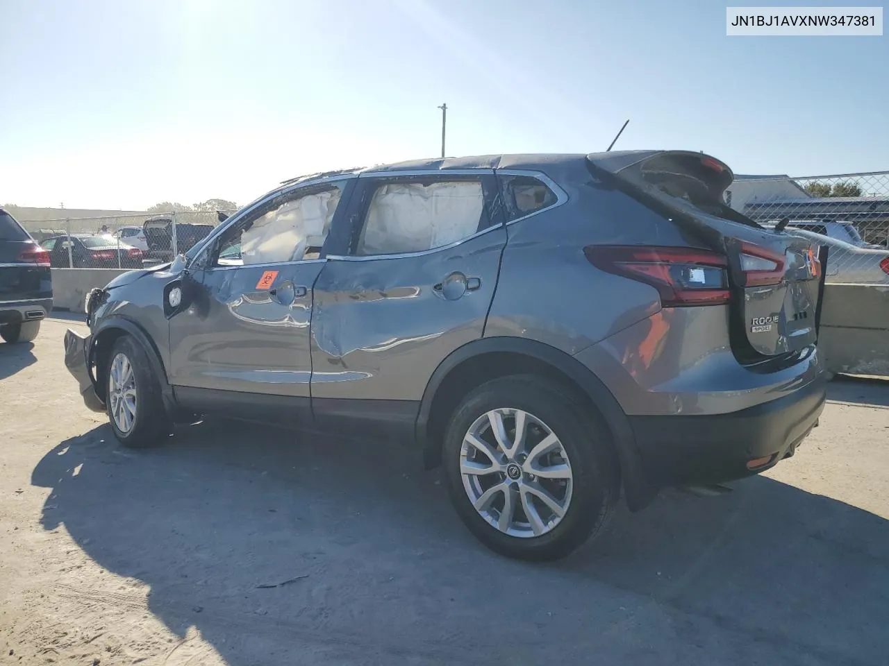 2022 Nissan Rogue Sport S VIN: JN1BJ1AVXNW347381 Lot: 77810574