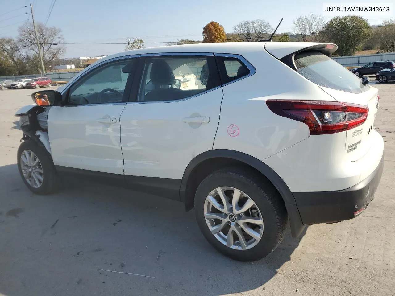 2022 Nissan Rogue Sport S VIN: JN1BJ1AV5NW343643 Lot: 78268444