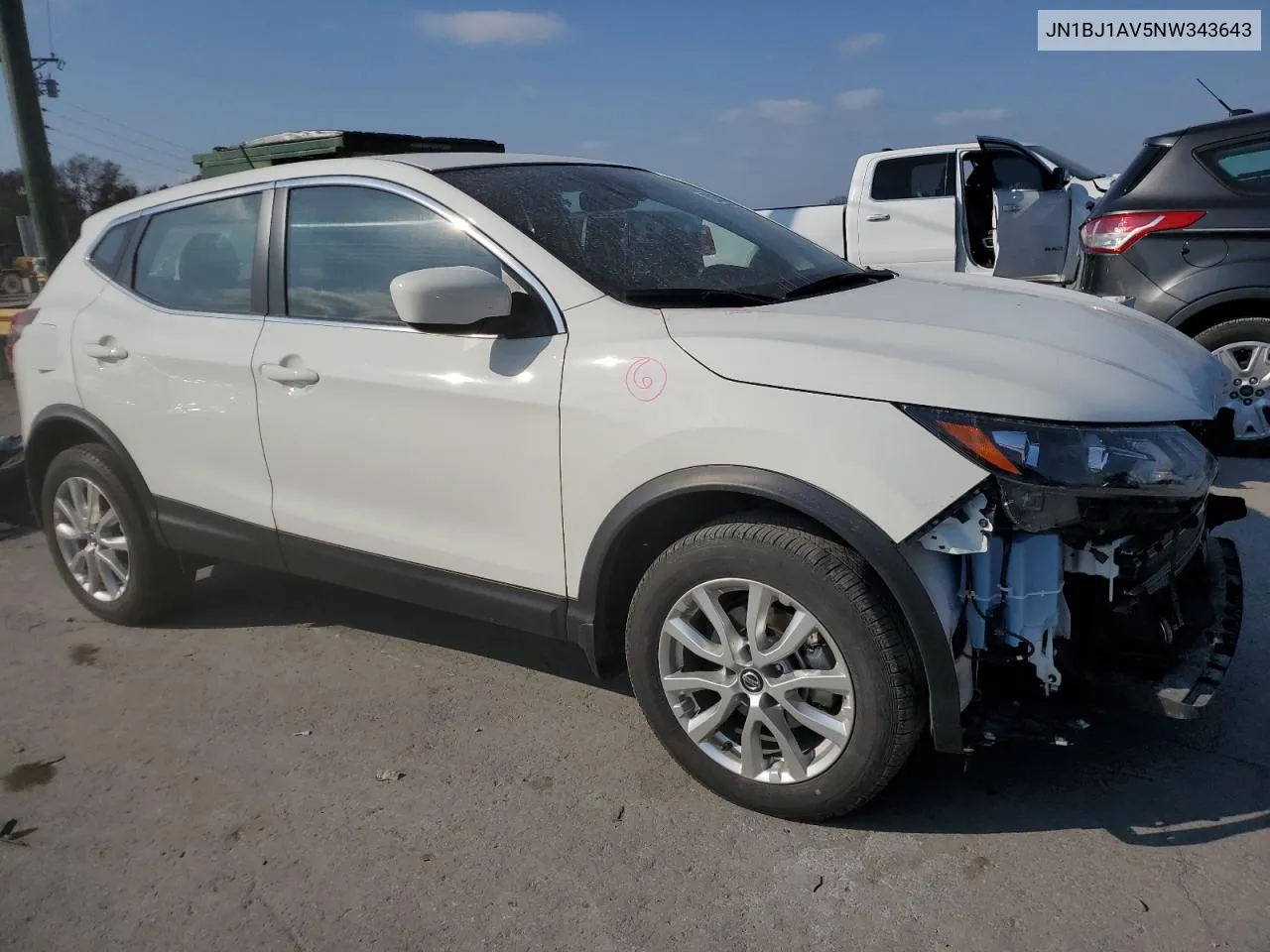 2022 Nissan Rogue Sport S VIN: JN1BJ1AV5NW343643 Lot: 78268444