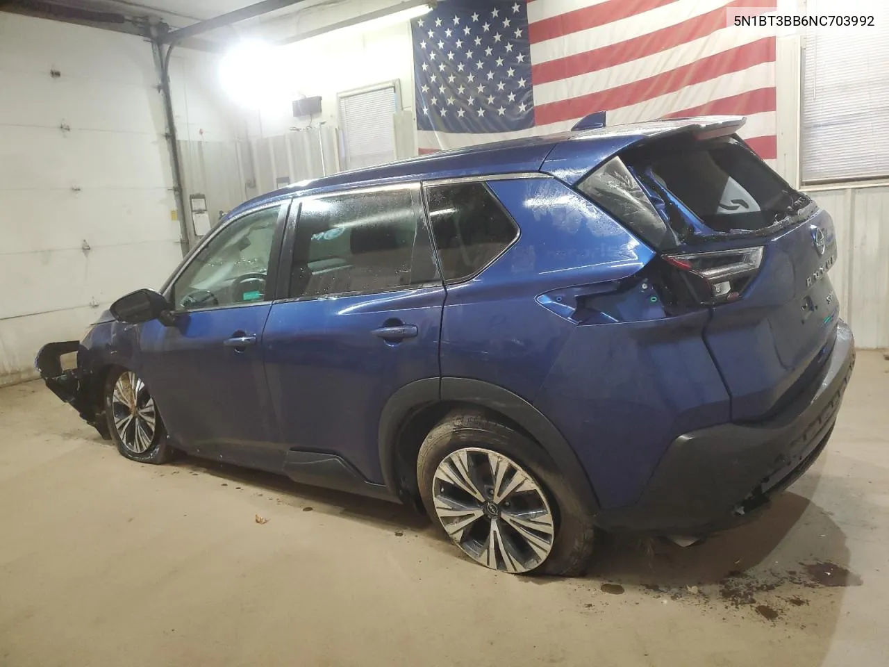 2022 Nissan Rogue Sv VIN: 5N1BT3BB6NC703992 Lot: 78431464