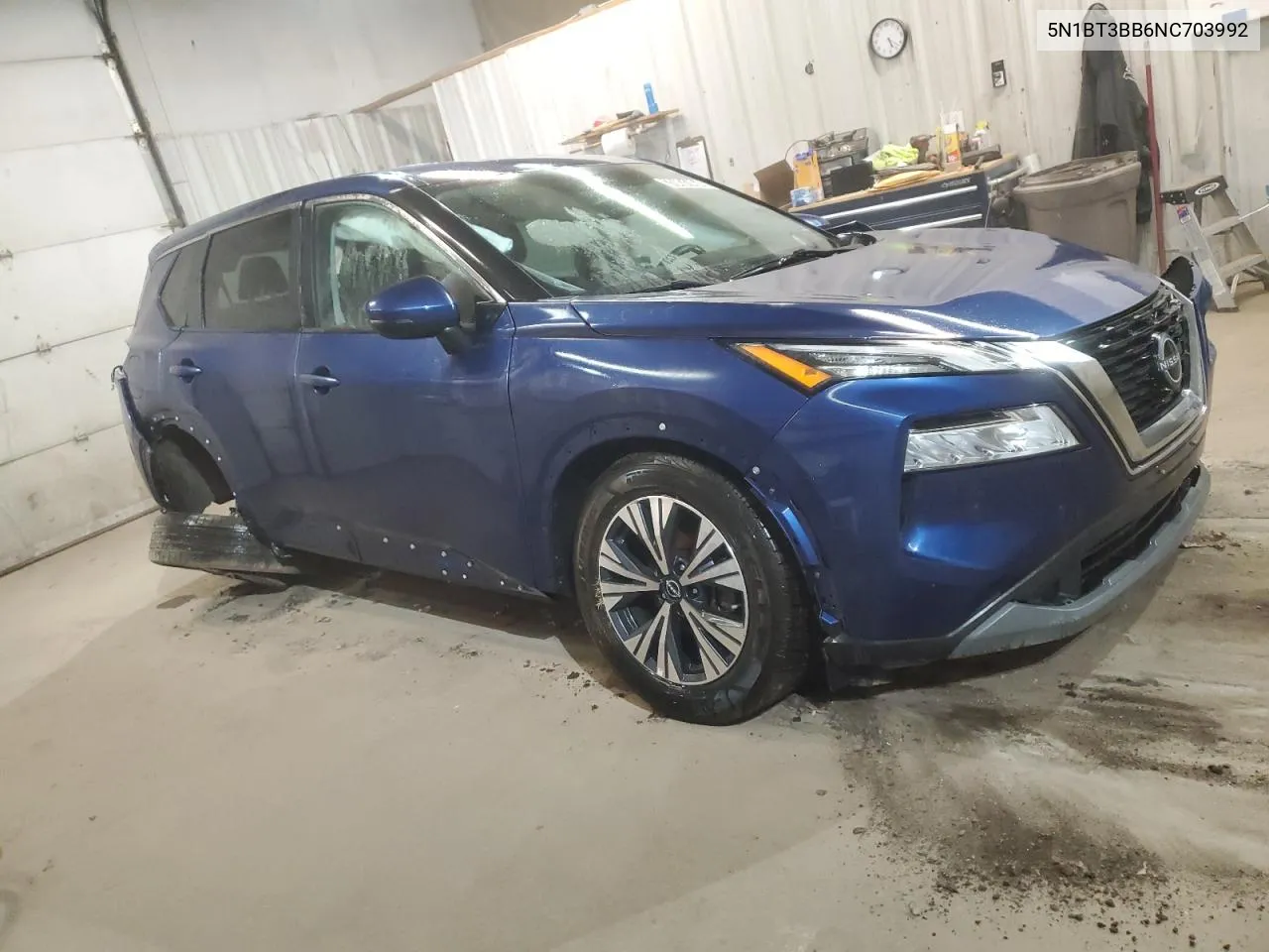 2022 Nissan Rogue Sv VIN: 5N1BT3BB6NC703992 Lot: 78431464