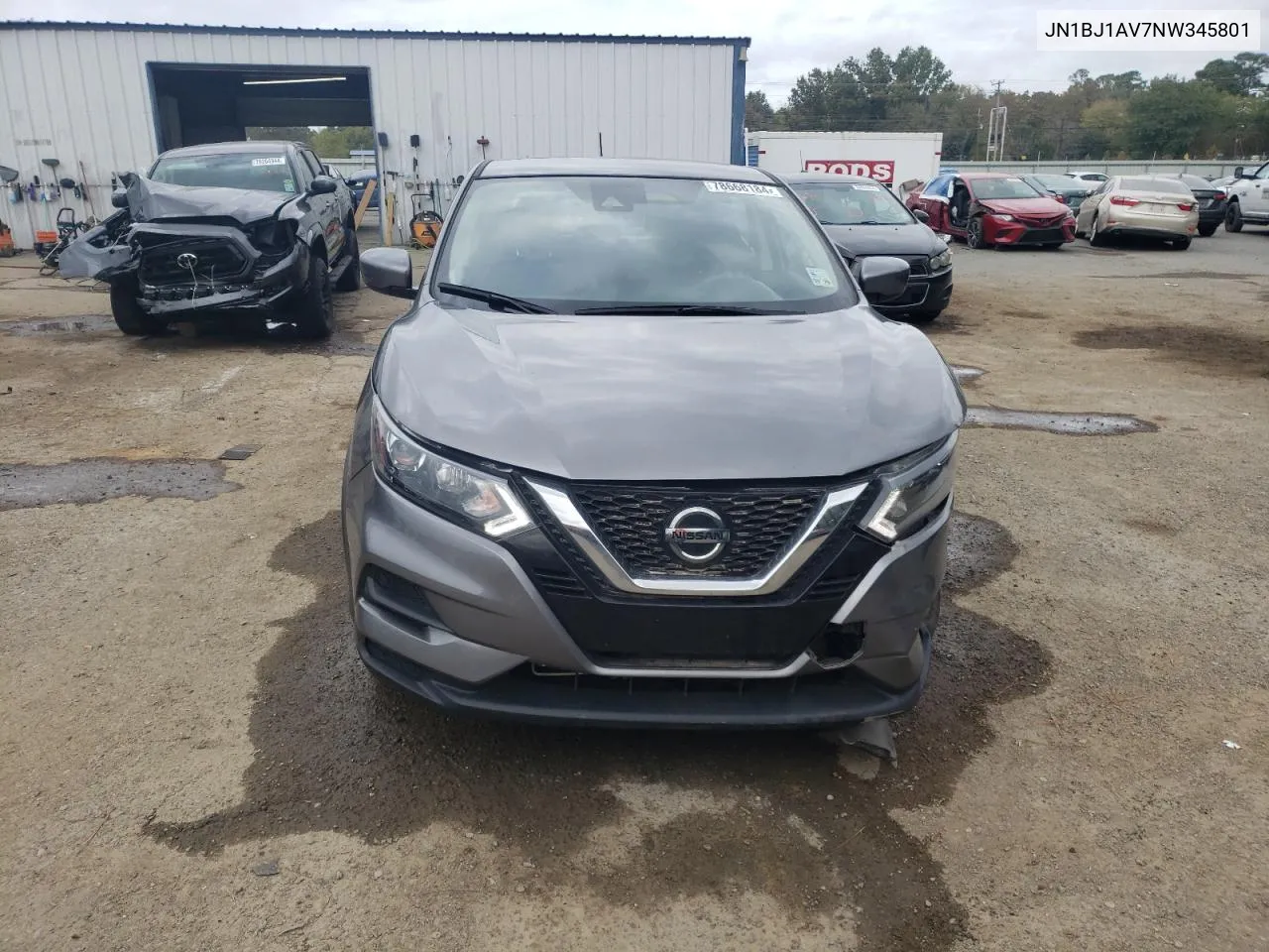 2022 Nissan Rogue Sport S VIN: JN1BJ1AV7NW345801 Lot: 78668184