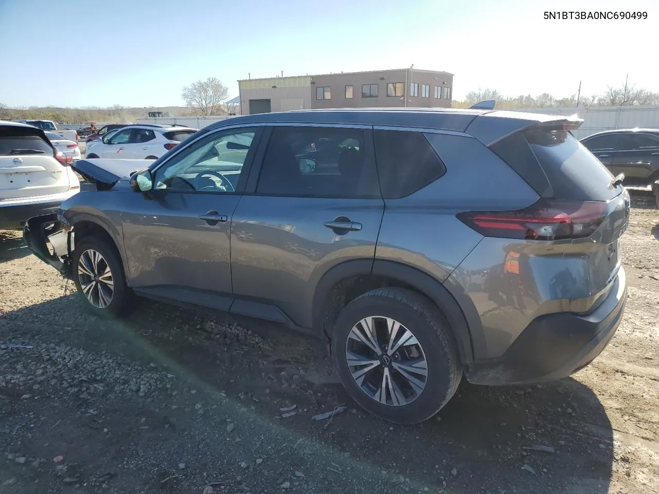 2022 Nissan Rogue Sv VIN: 5N1BT3BA0NC690499 Lot: 80078854