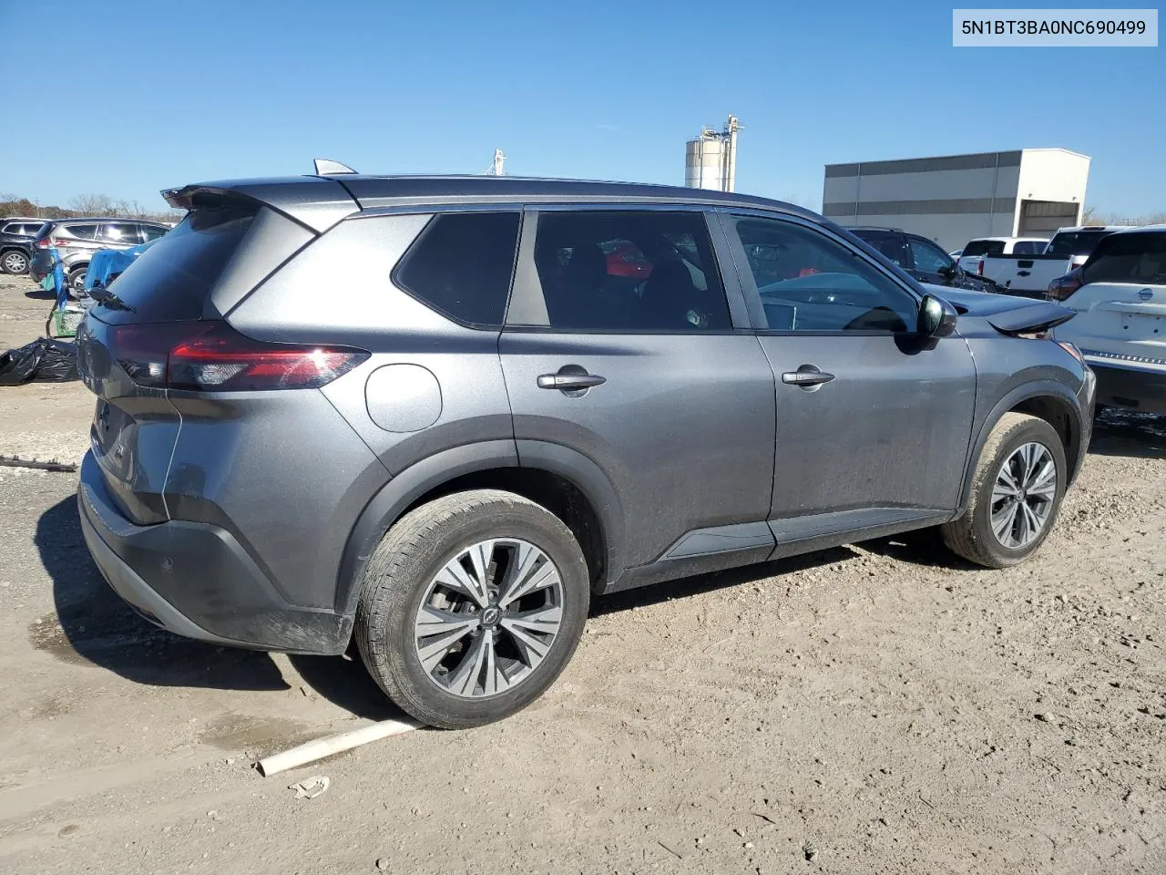 2022 Nissan Rogue Sv VIN: 5N1BT3BA0NC690499 Lot: 80078854