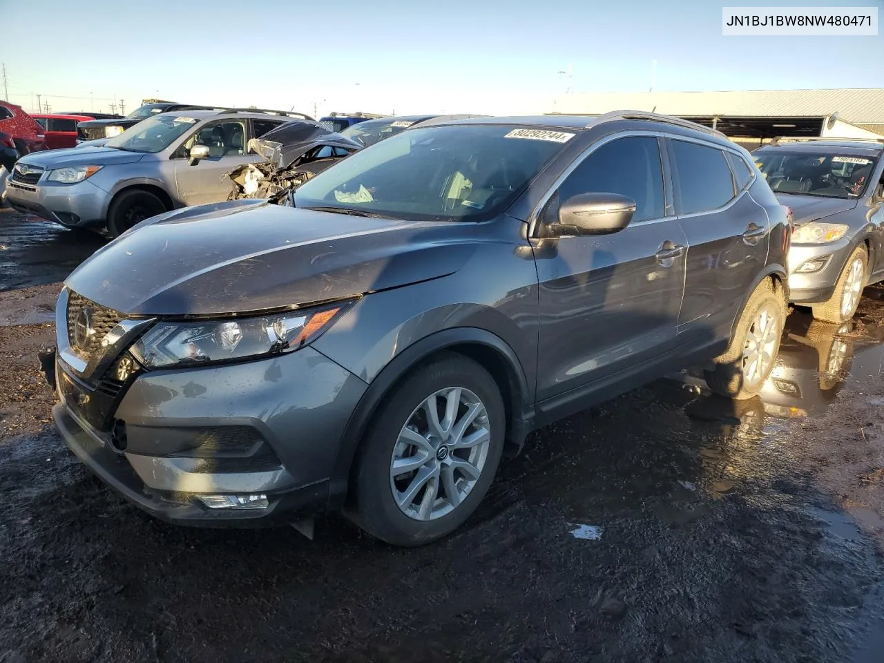 2022 Nissan Rogue Sport Sv VIN: JN1BJ1BW8NW480471 Lot: 80292244