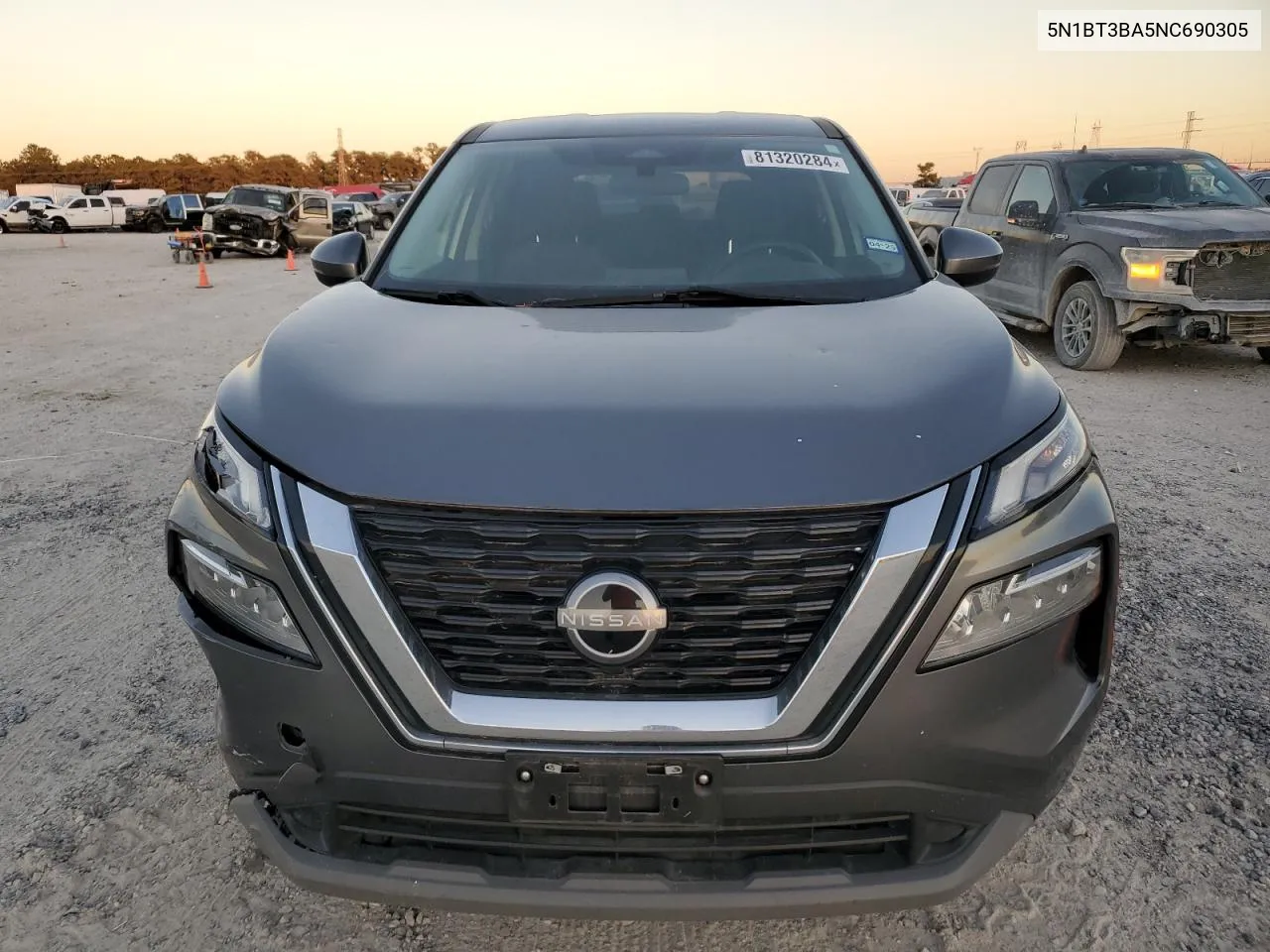 2022 Nissan Rogue Sv VIN: 5N1BT3BA5NC690305 Lot: 81320284