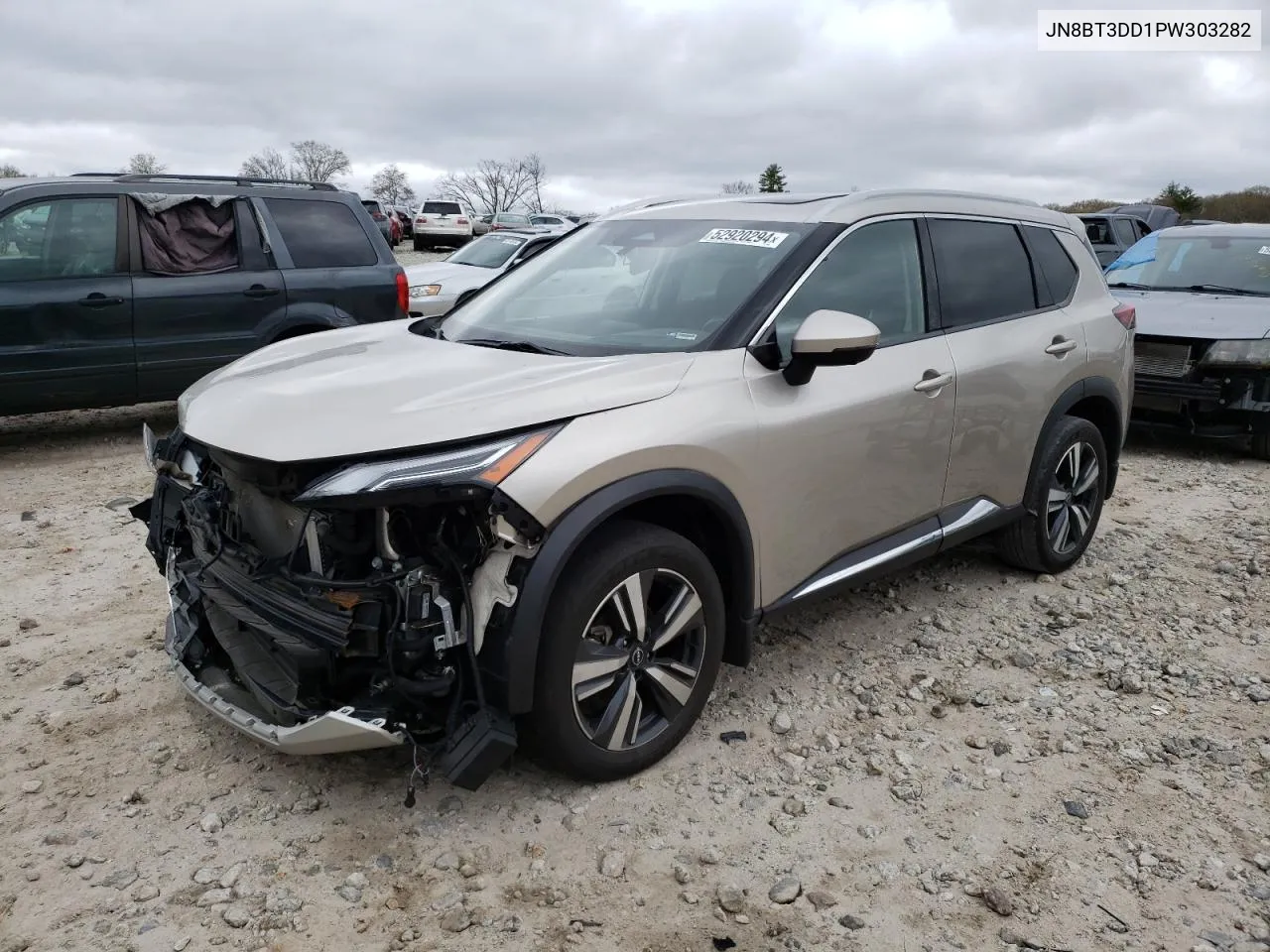 2023 Nissan Rogue Platinum VIN: JN8BT3DD1PW303282 Lot: 52920294