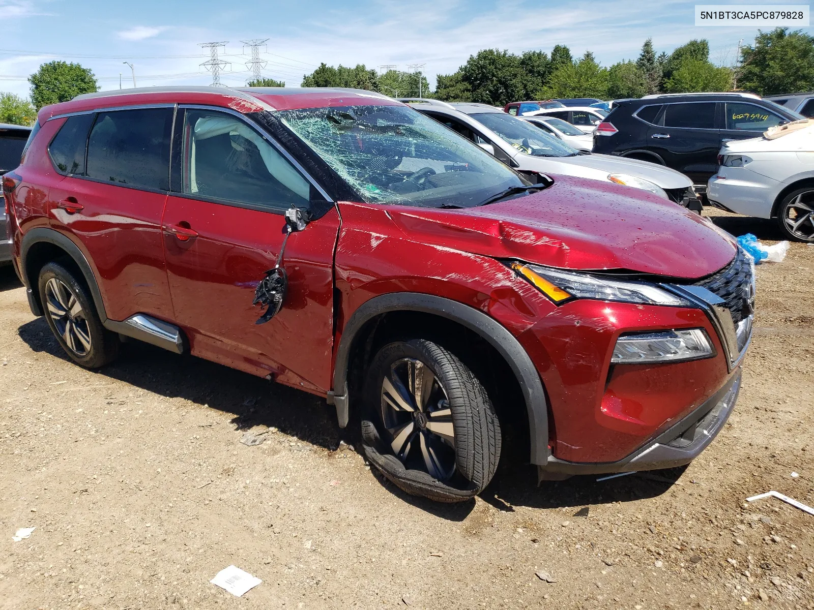 2023 Nissan Rogue Sl VIN: 5N1BT3CA5PC879828 Lot: 61127724