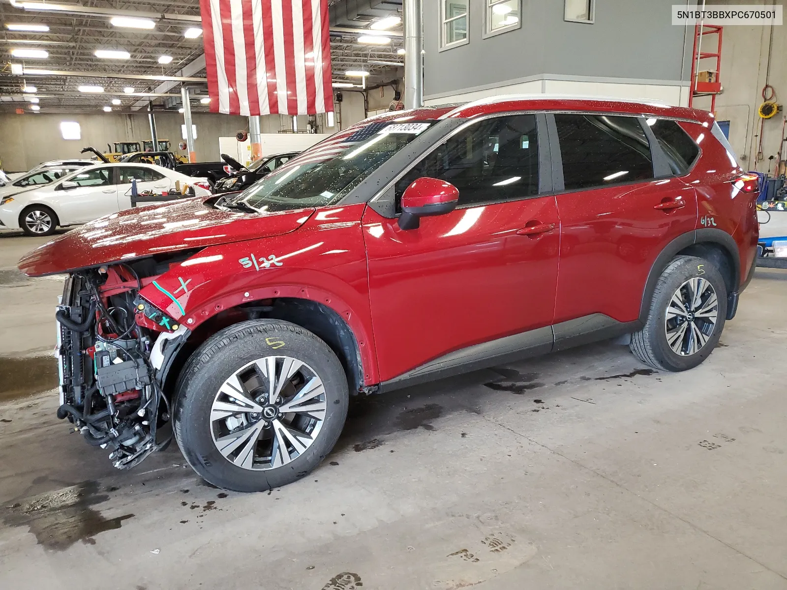 2023 Nissan Rogue Sv VIN: 5N1BT3BBXPC670501 Lot: 68713034