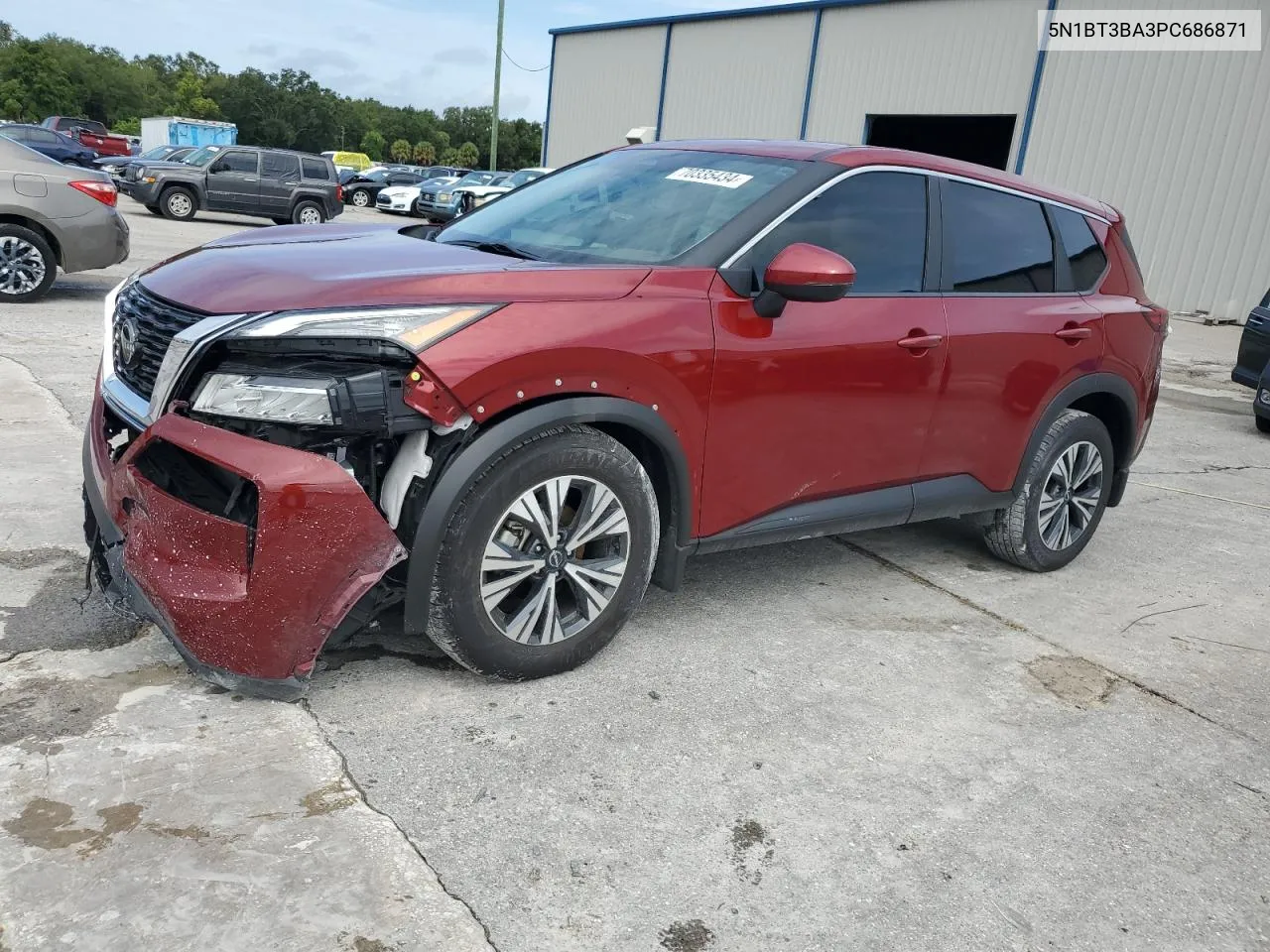 2023 Nissan Rogue Sv VIN: 5N1BT3BA3PC686871 Lot: 70335434