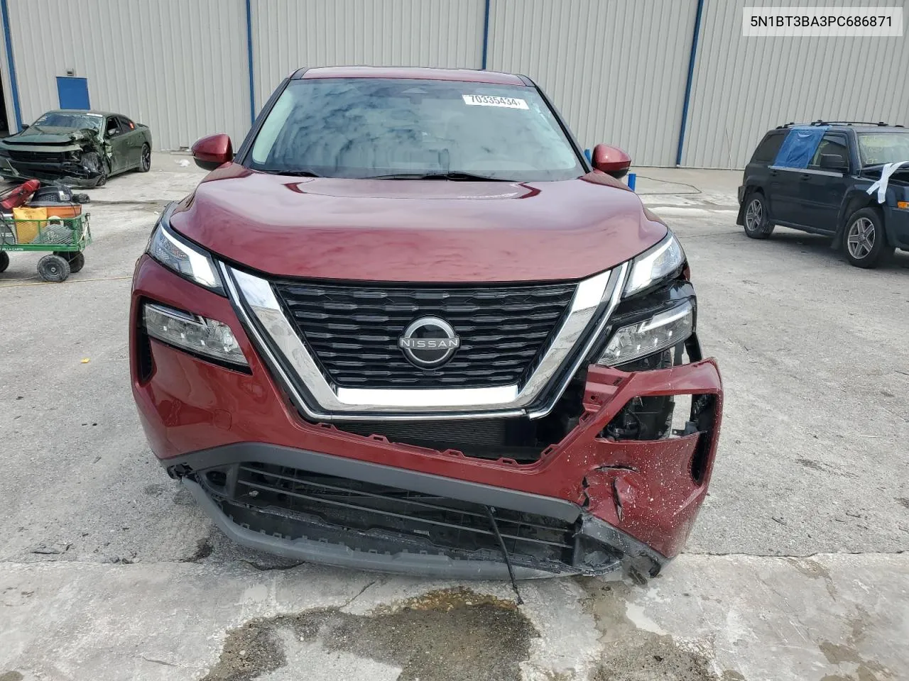 2023 Nissan Rogue Sv VIN: 5N1BT3BA3PC686871 Lot: 70335434