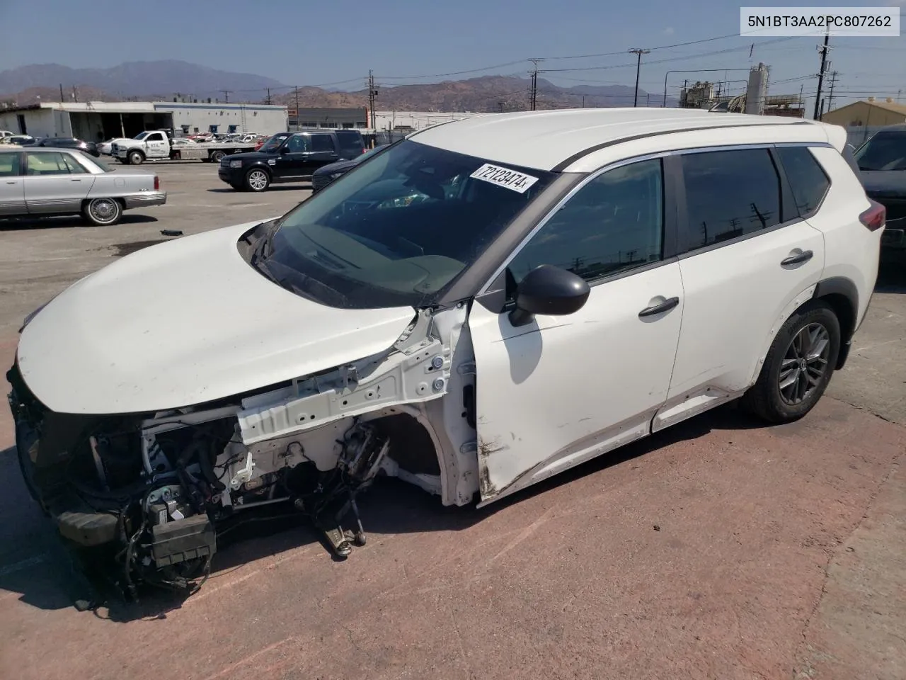 2023 Nissan Rogue S VIN: 5N1BT3AA2PC807262 Lot: 72123474