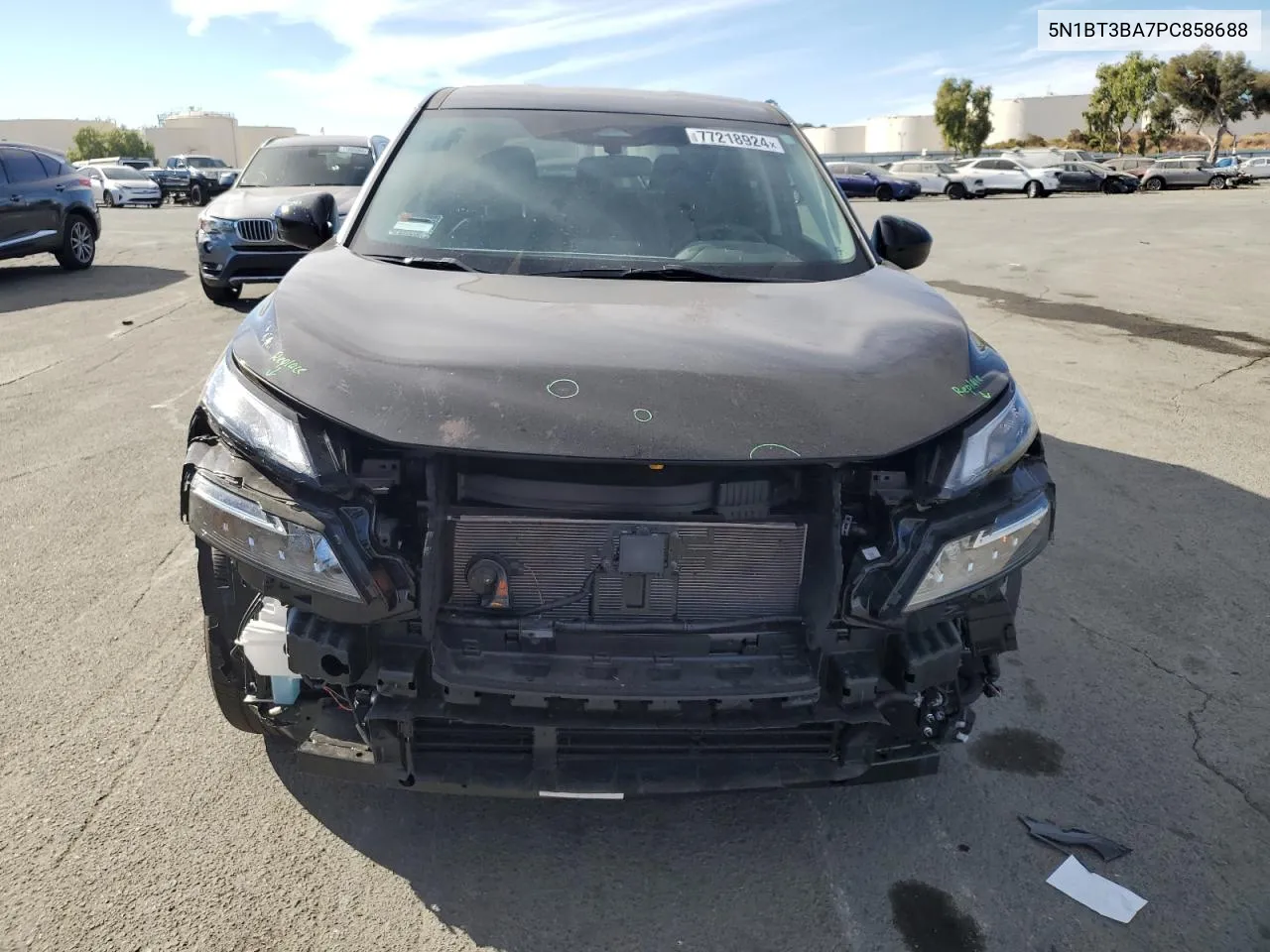 2023 Nissan Rogue Sv VIN: 5N1BT3BA7PC858688 Lot: 77218924