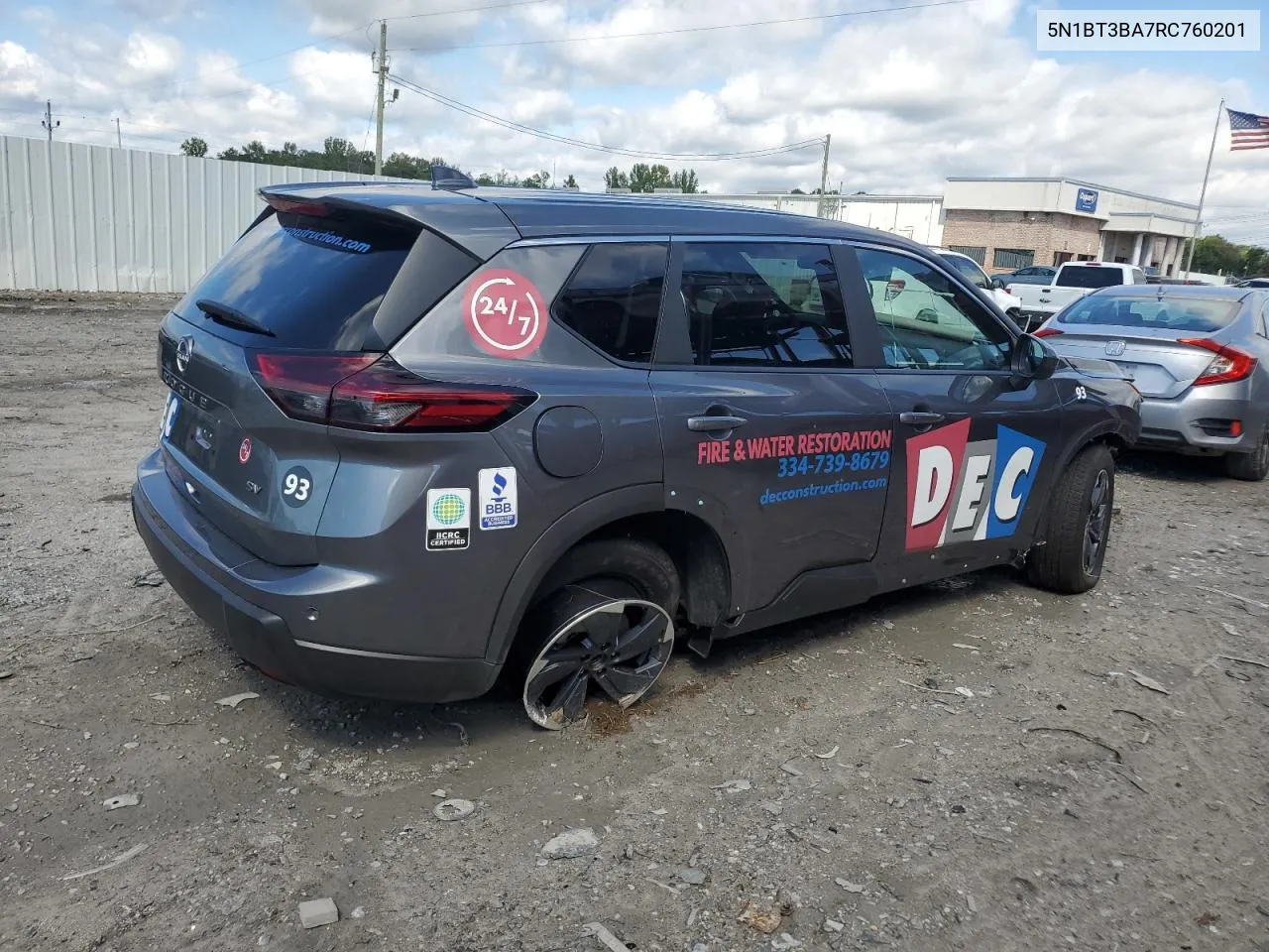 2024 Nissan Rogue Sv VIN: 5N1BT3BA7RC760201 Lot: 73181824