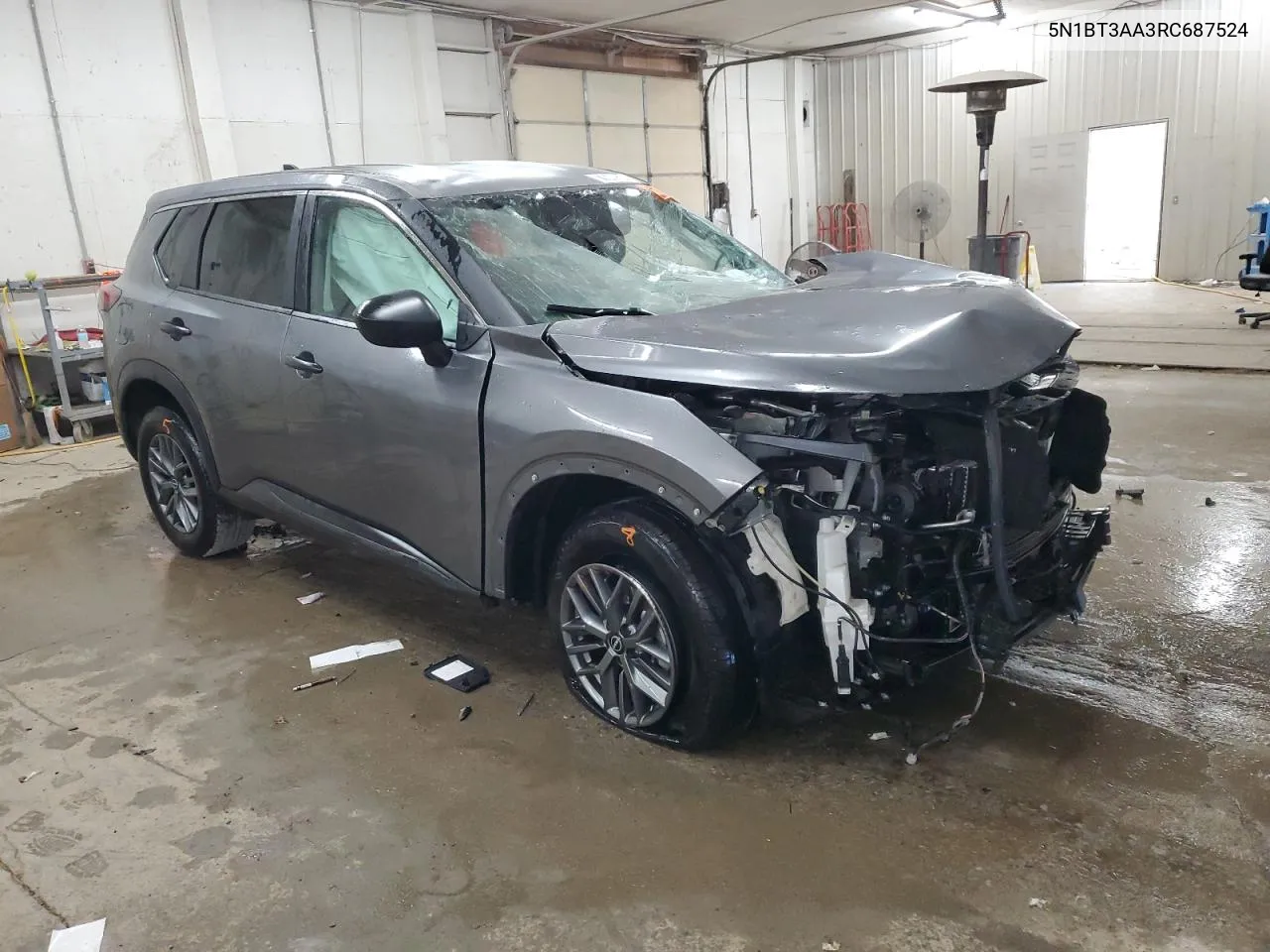 2024 Nissan Rogue S VIN: 5N1BT3AA3RC687524 Lot: 77648534