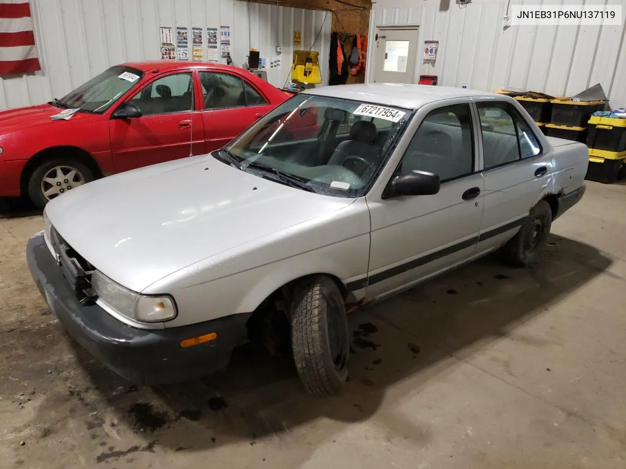 1992 Nissan Sentra VIN: JN1EB31P6NU137119 Lot: 67217954