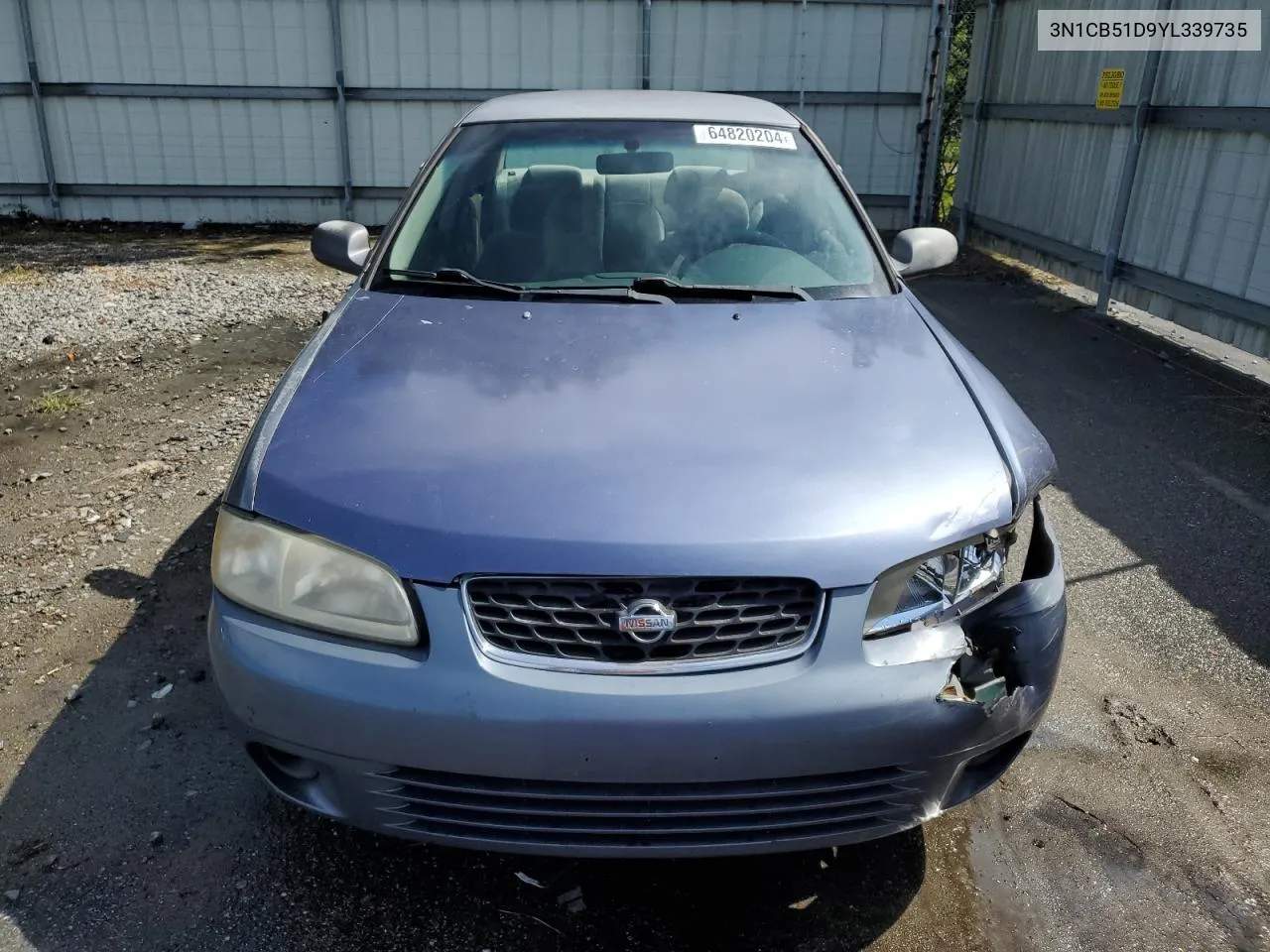 2000 Nissan Sentra Base VIN: 3N1CB51D9YL339735 Lot: 64820204