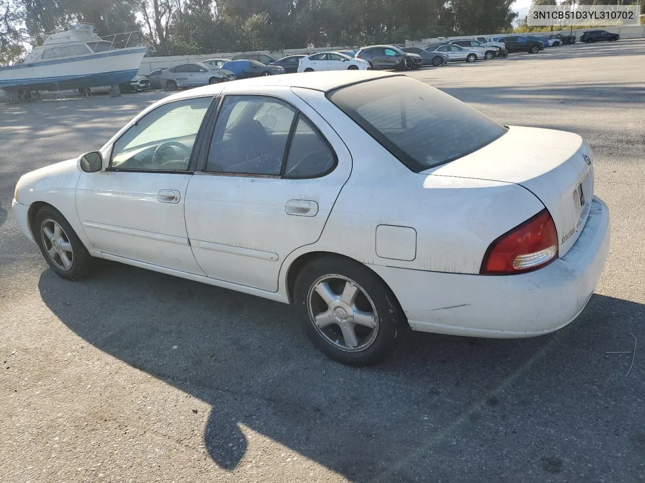 2000 Nissan Sentra Base VIN: 3N1CB51D3YL310702 Lot: 73896914