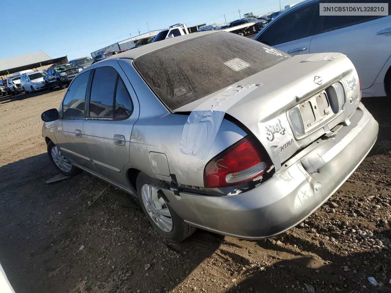 2000 Nissan Sentra Base VIN: 3N1CB51D6YL328210 Lot: 78659614