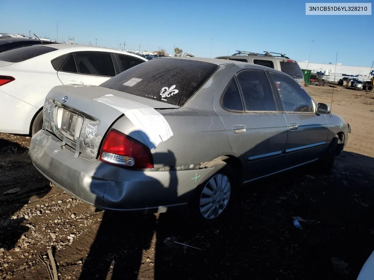 2000 Nissan Sentra Base VIN: 3N1CB51D6YL328210 Lot: 78659614