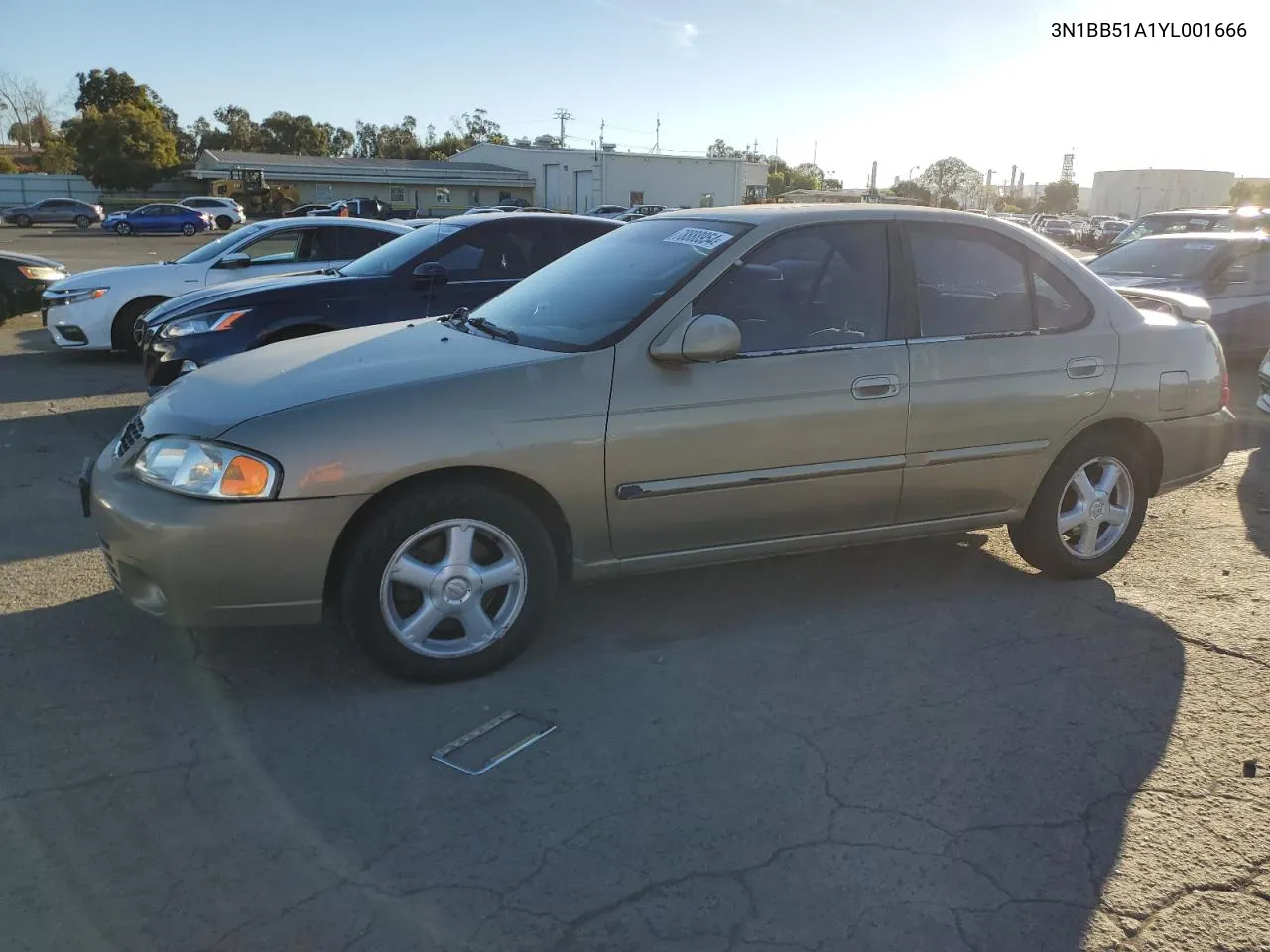 2000 Nissan Sentra Se VIN: 3N1BB51A1YL001666 Lot: 78888954