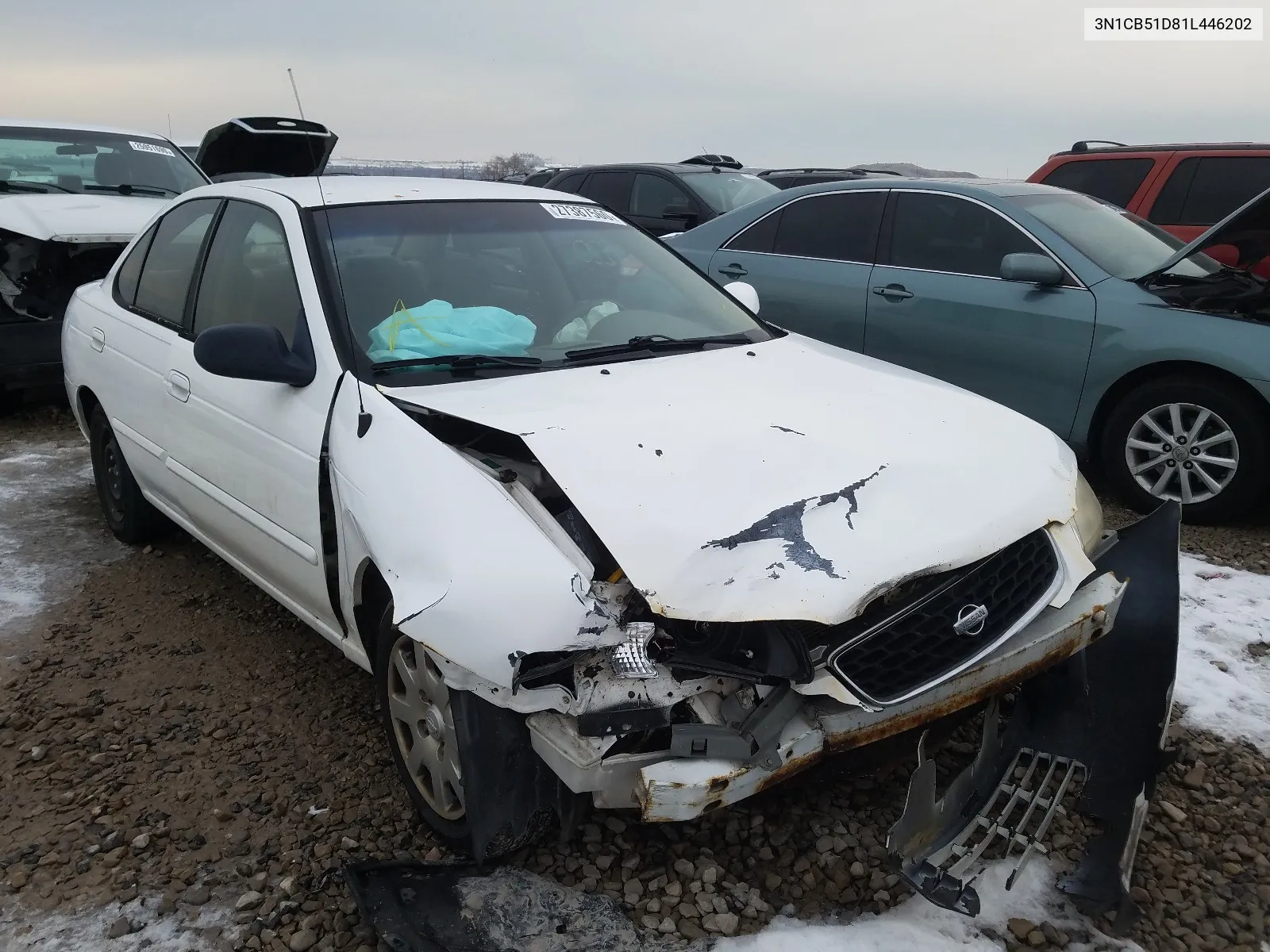 2001 Nissan Sentra Xe VIN: 3N1CB51D81L446202 Lot: 55277213