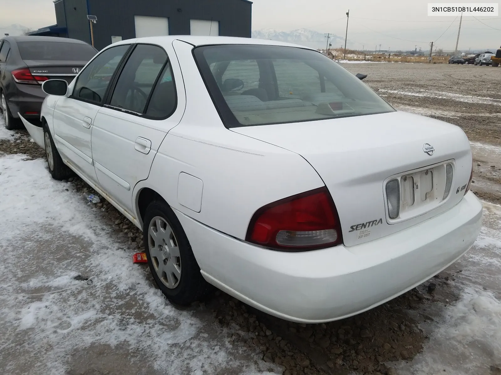 2001 Nissan Sentra Xe VIN: 3N1CB51D81L446202 Lot: 55277213