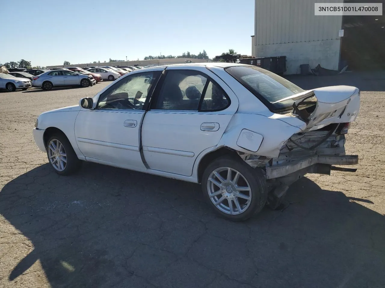 2001 Nissan Sentra Xe VIN: 3N1CB51D01L470008 Lot: 60656994