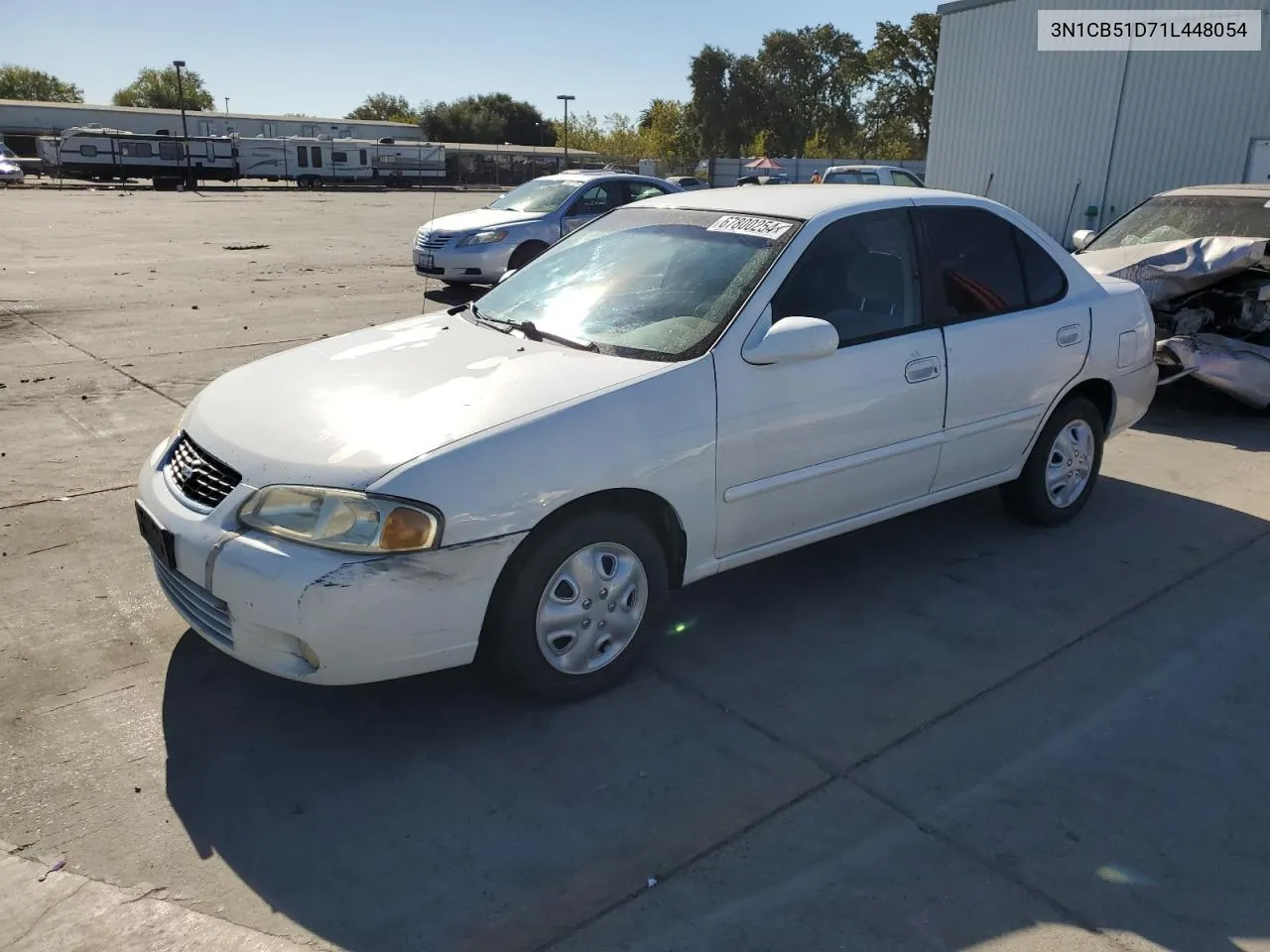 2001 Nissan Sentra Xe VIN: 3N1CB51D71L448054 Lot: 67800254