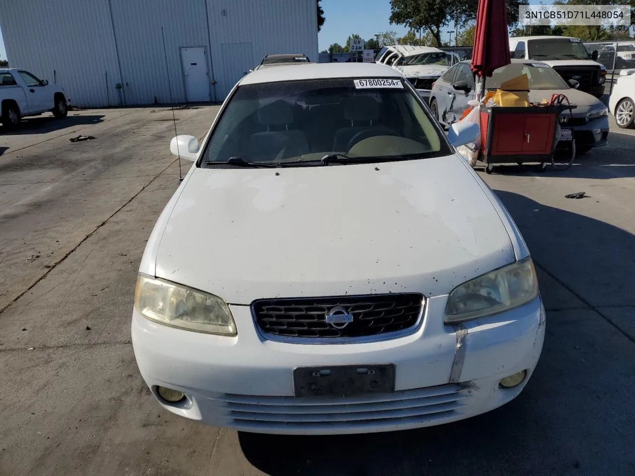 2001 Nissan Sentra Xe VIN: 3N1CB51D71L448054 Lot: 67800254