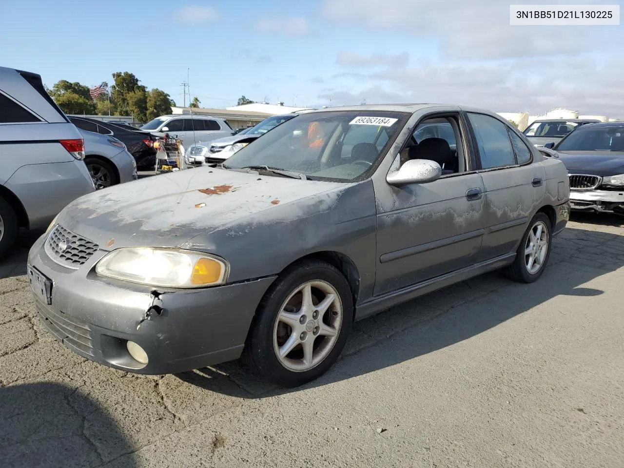 2001 Nissan Sentra Se VIN: 3N1BB51D21L130225 Lot: 69363184