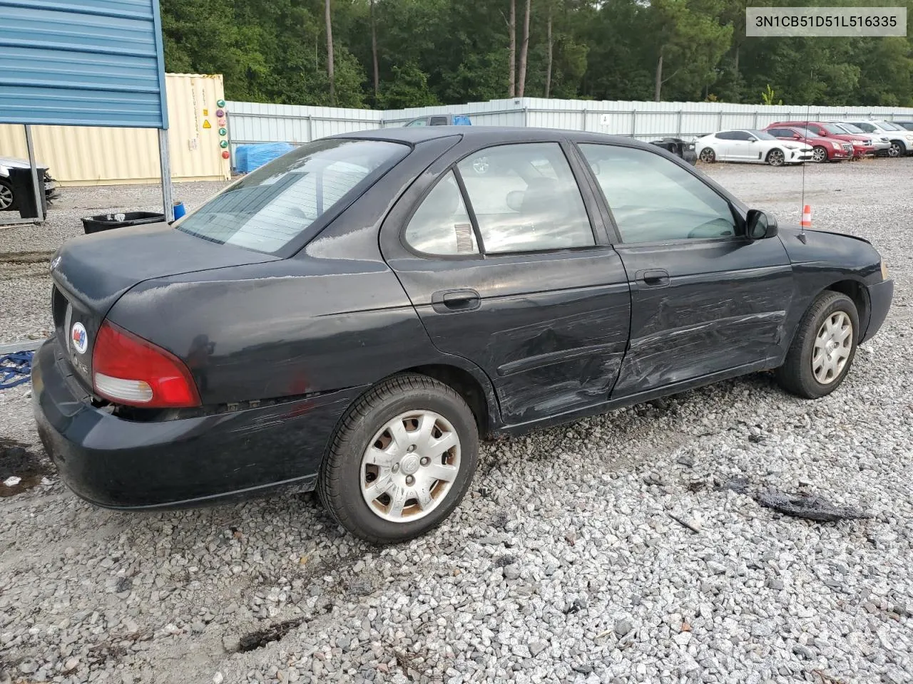 2001 Nissan Sentra Xe VIN: 3N1CB51D51L516335 Lot: 70253914