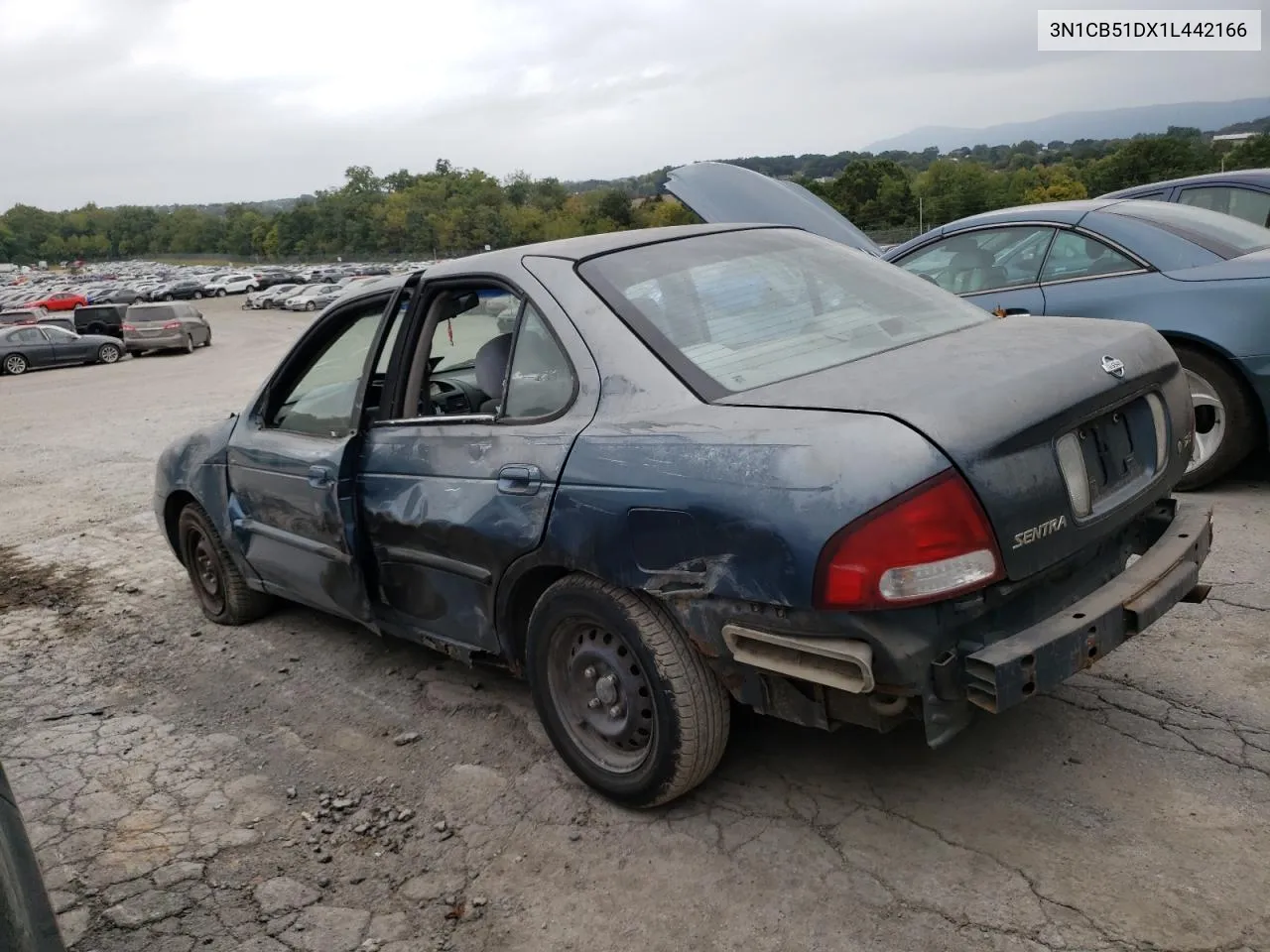 2001 Nissan Sentra Xe VIN: 3N1CB51DX1L442166 Lot: 71488084