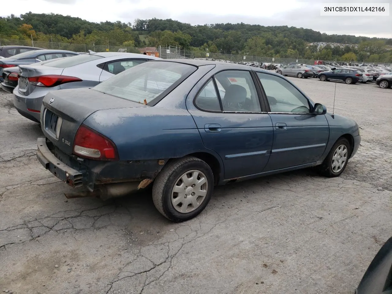 2001 Nissan Sentra Xe VIN: 3N1CB51DX1L442166 Lot: 71488084