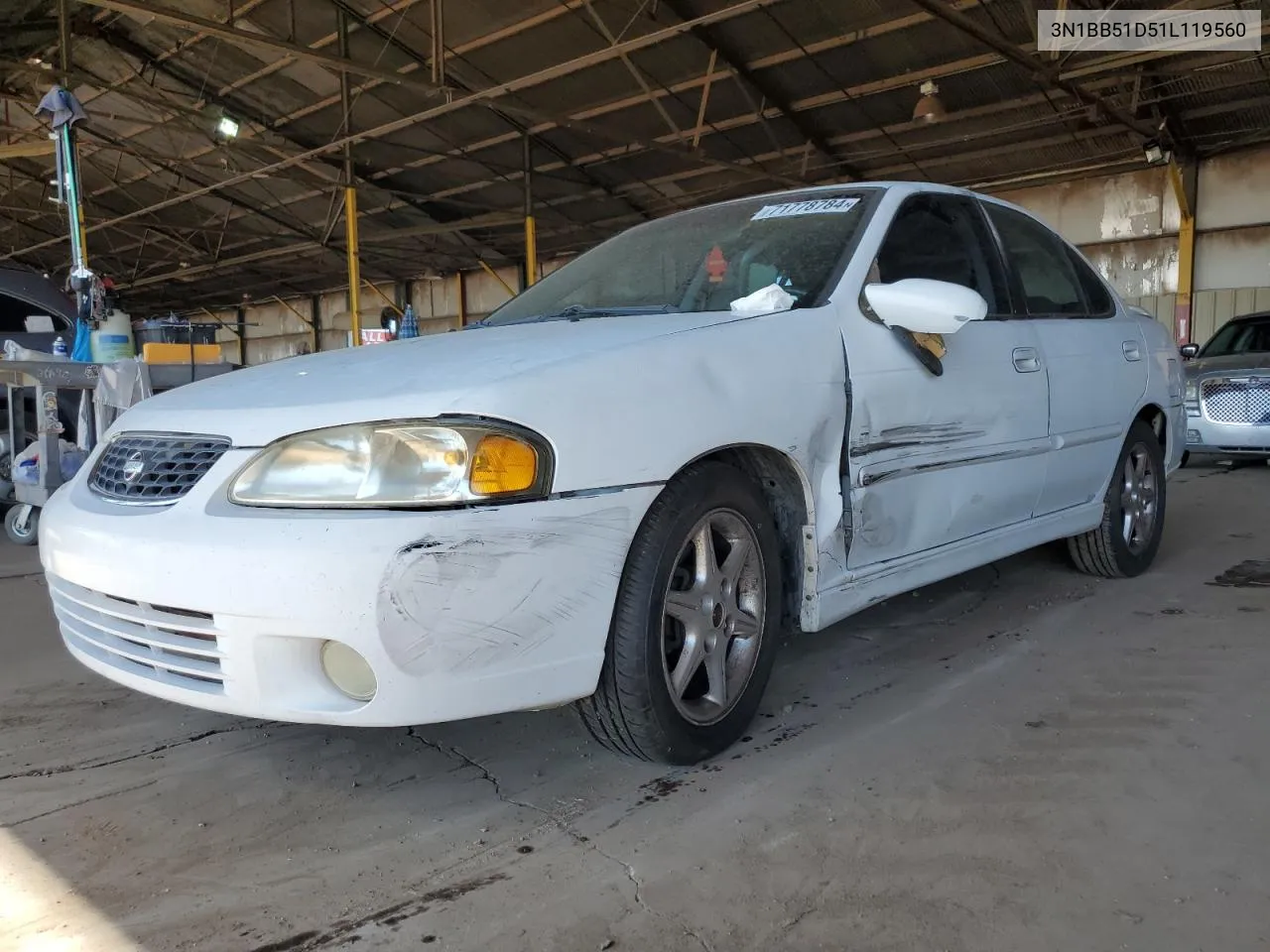 2001 Nissan Sentra Se VIN: 3N1BB51D51L119560 Lot: 71778784