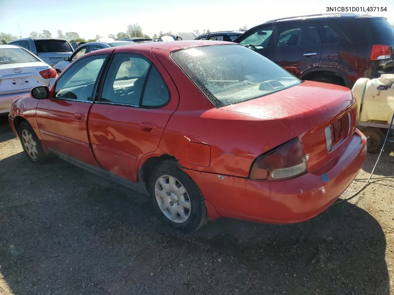 2001 Nissan Sentra Xe VIN: 3N1CB51D01L437154 Lot: 73409854