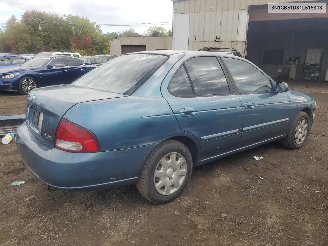 2001 Nissan Sentra Xe VIN: 3N1CB51D31L516303 Lot: 74855134