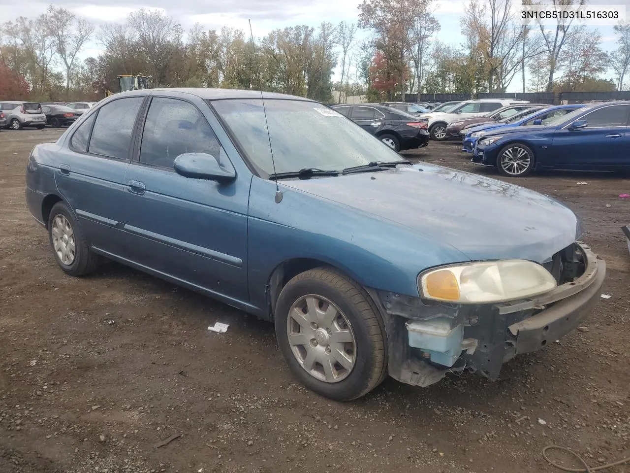 2001 Nissan Sentra Xe VIN: 3N1CB51D31L516303 Lot: 74855134