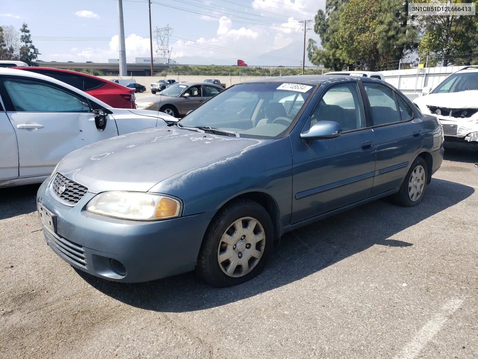 2002 Nissan Sentra Xe VIN: 3N1CB51D12L666413 Lot: 47748634