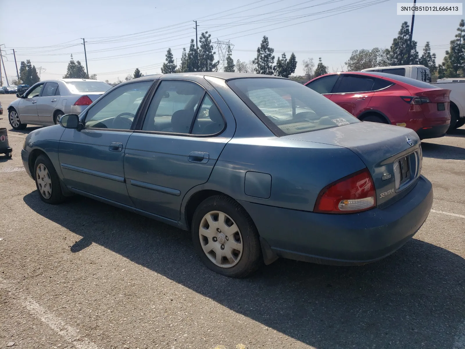 2002 Nissan Sentra Xe VIN: 3N1CB51D12L666413 Lot: 47748634