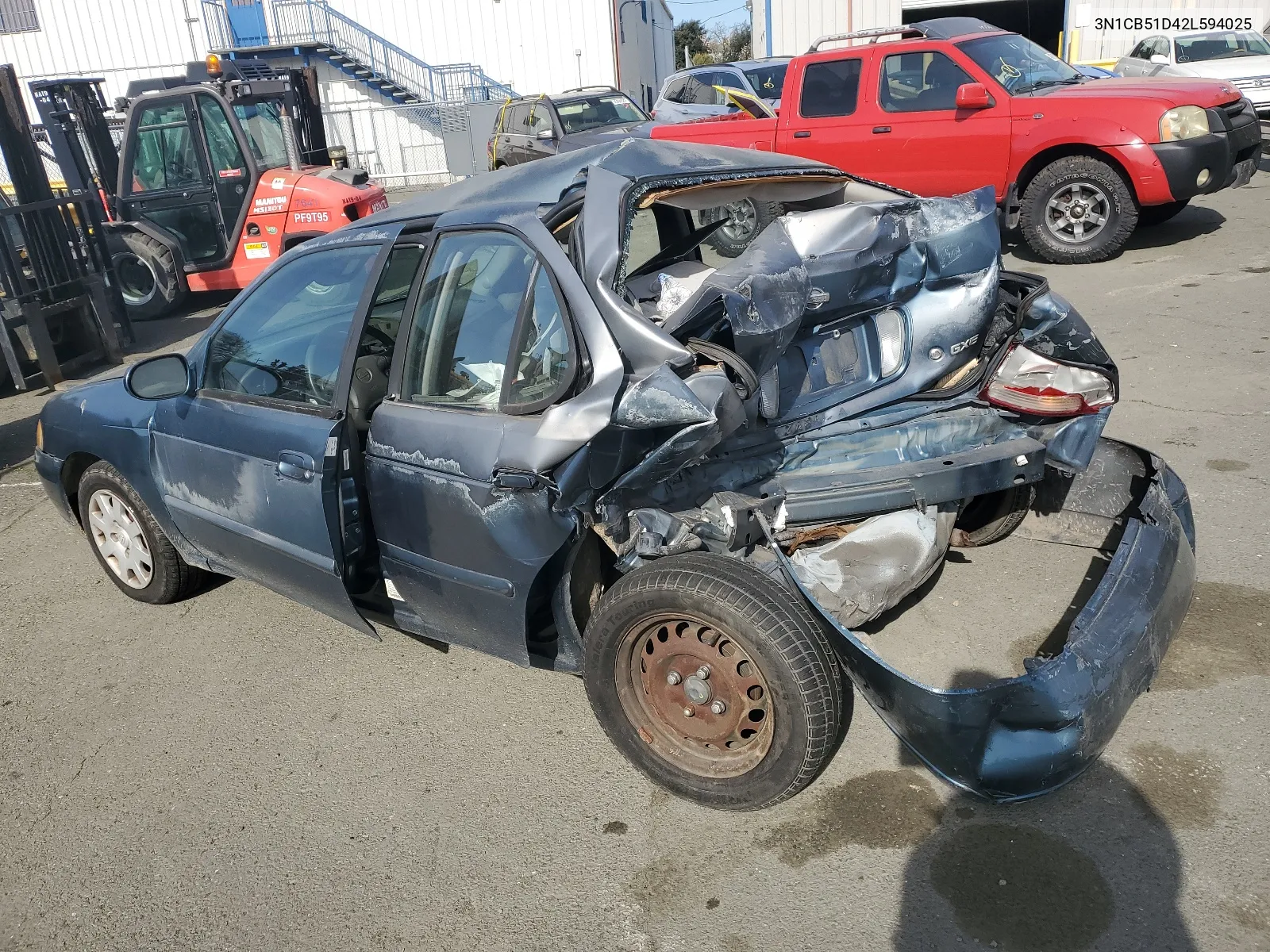 2002 Nissan Sentra Xe VIN: 3N1CB51D42L594025 Lot: 61378064