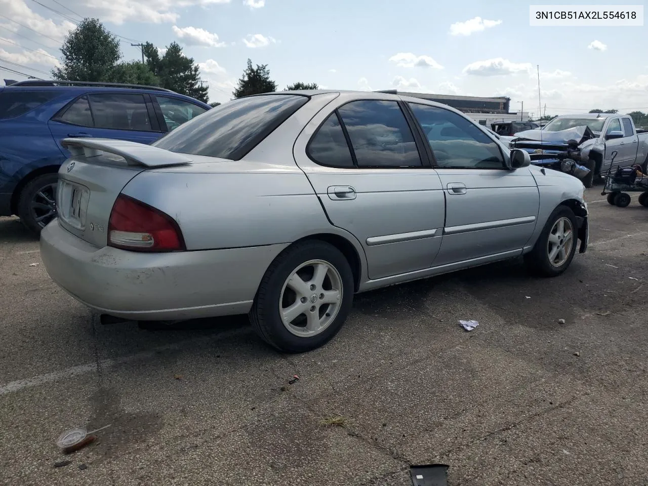 2002 Nissan Sentra Gxe VIN: 3N1CB51AX2L554618 Lot: 62394984