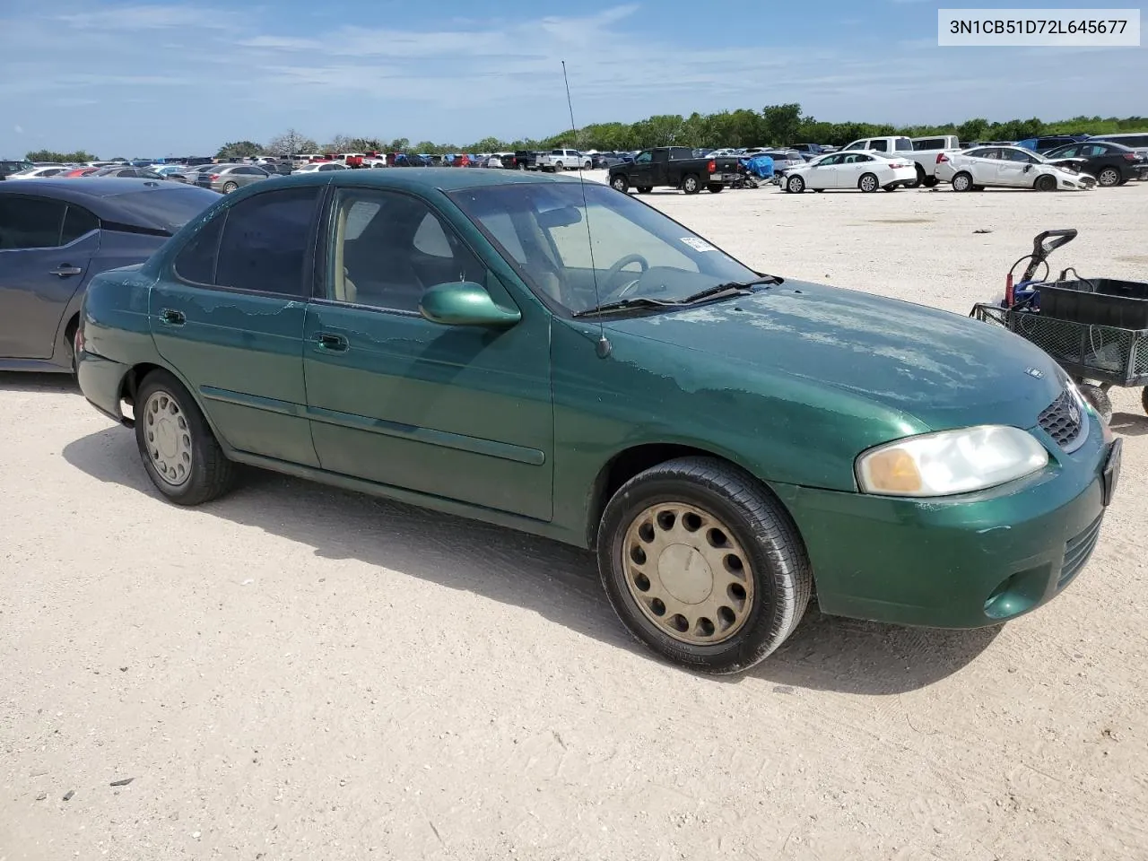 2002 Nissan Sentra Xe VIN: 3N1CB51D72L645677 Lot: 63718694