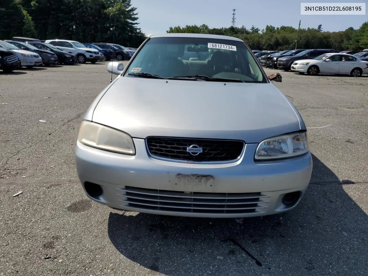 2002 Nissan Sentra Xe VIN: 3N1CB51D22L608195 Lot: 68121734