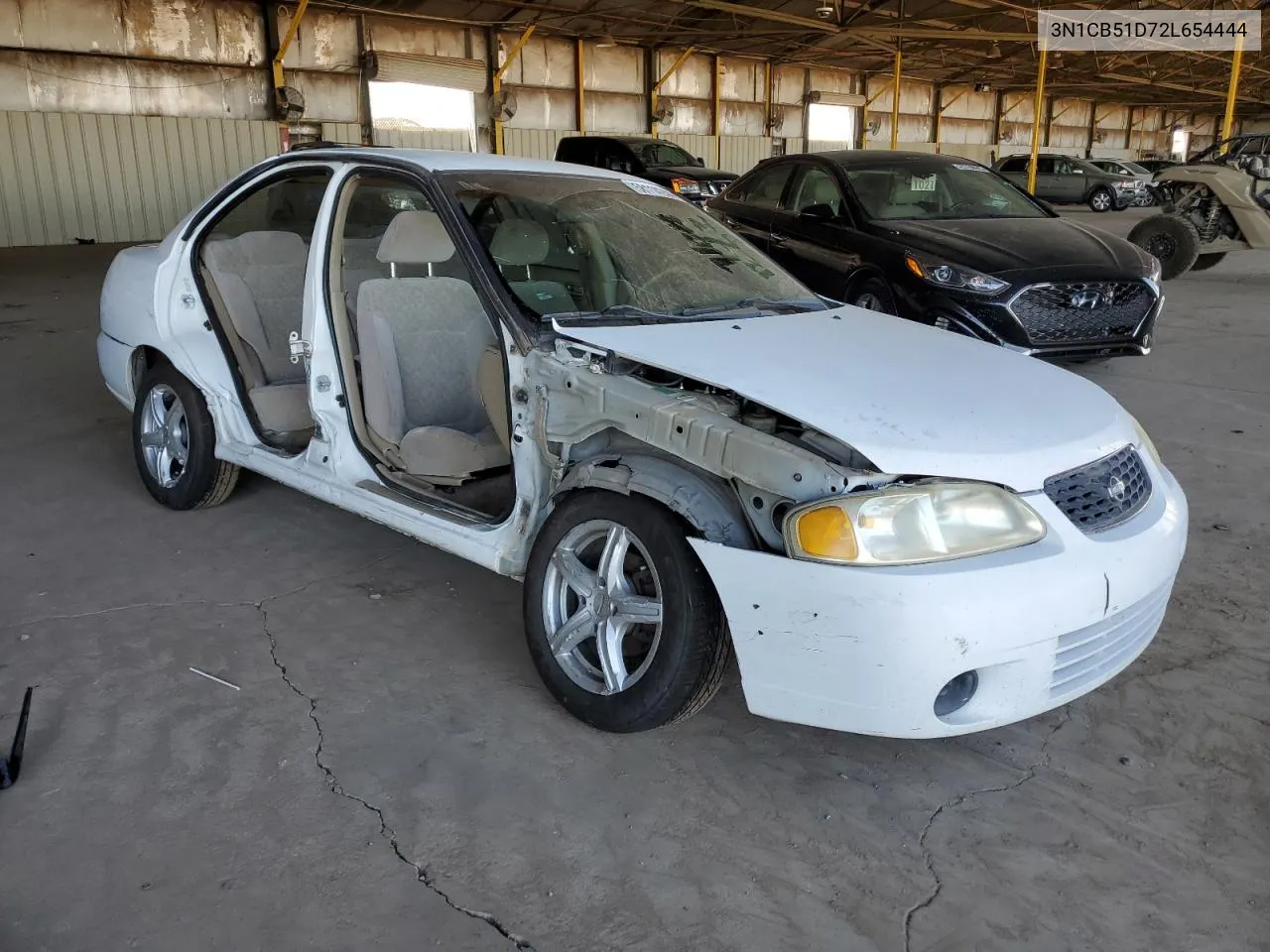 2002 Nissan Sentra Xe VIN: 3N1CB51D72L654444 Lot: 72817554