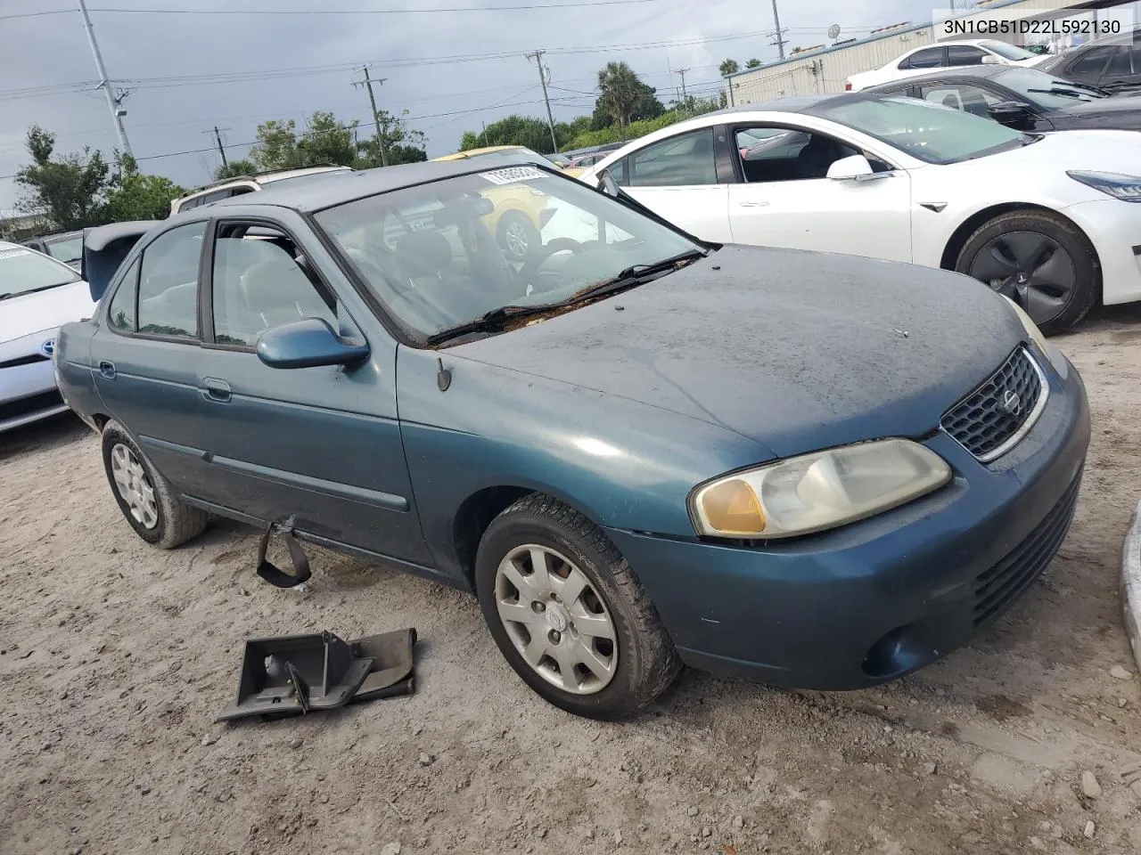 2002 Nissan Sentra Xe VIN: 3N1CB51D22L592130 Lot: 73585834