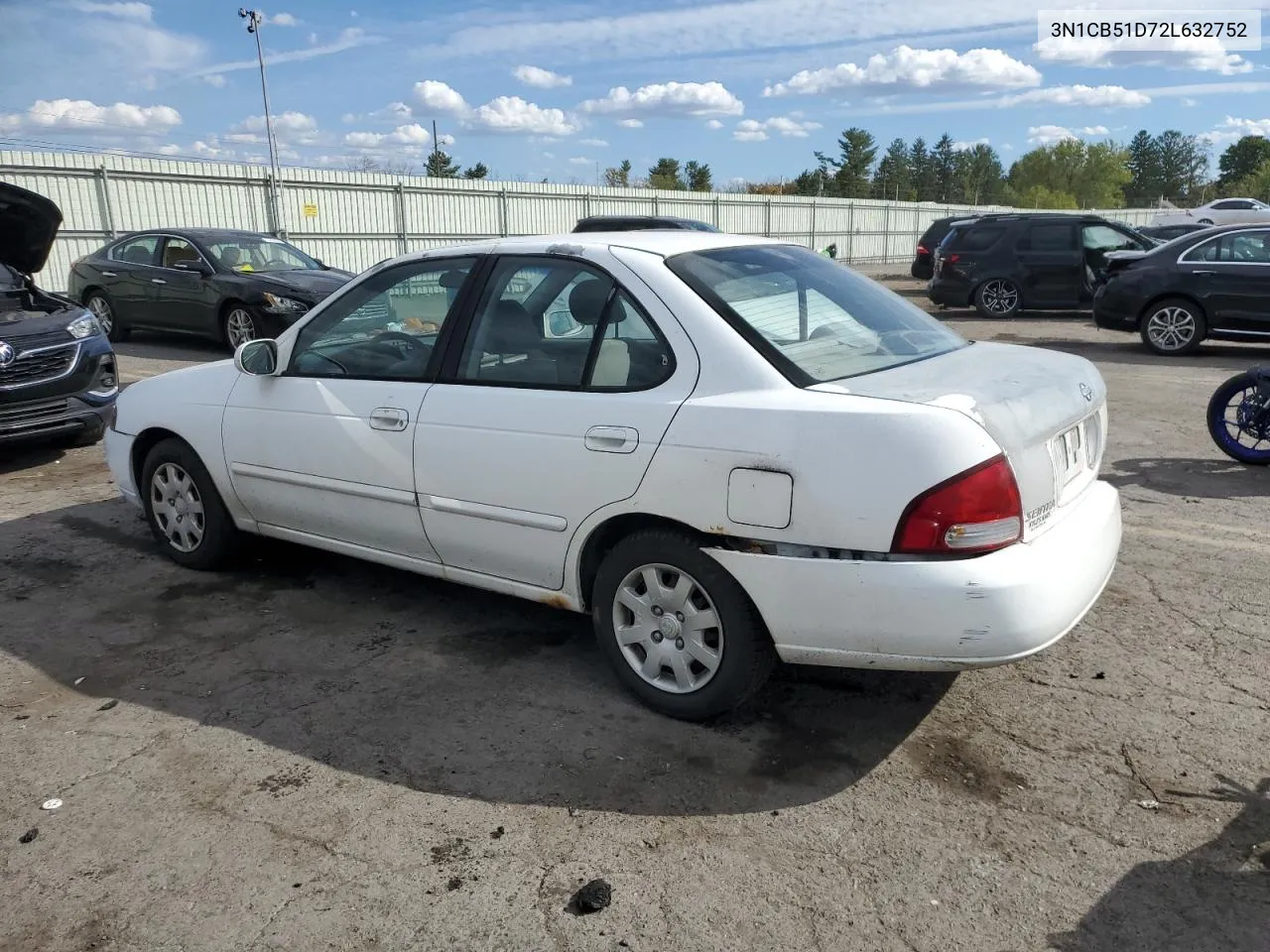 2002 Nissan Sentra Xe VIN: 3N1CB51D72L632752 Lot: 74715364