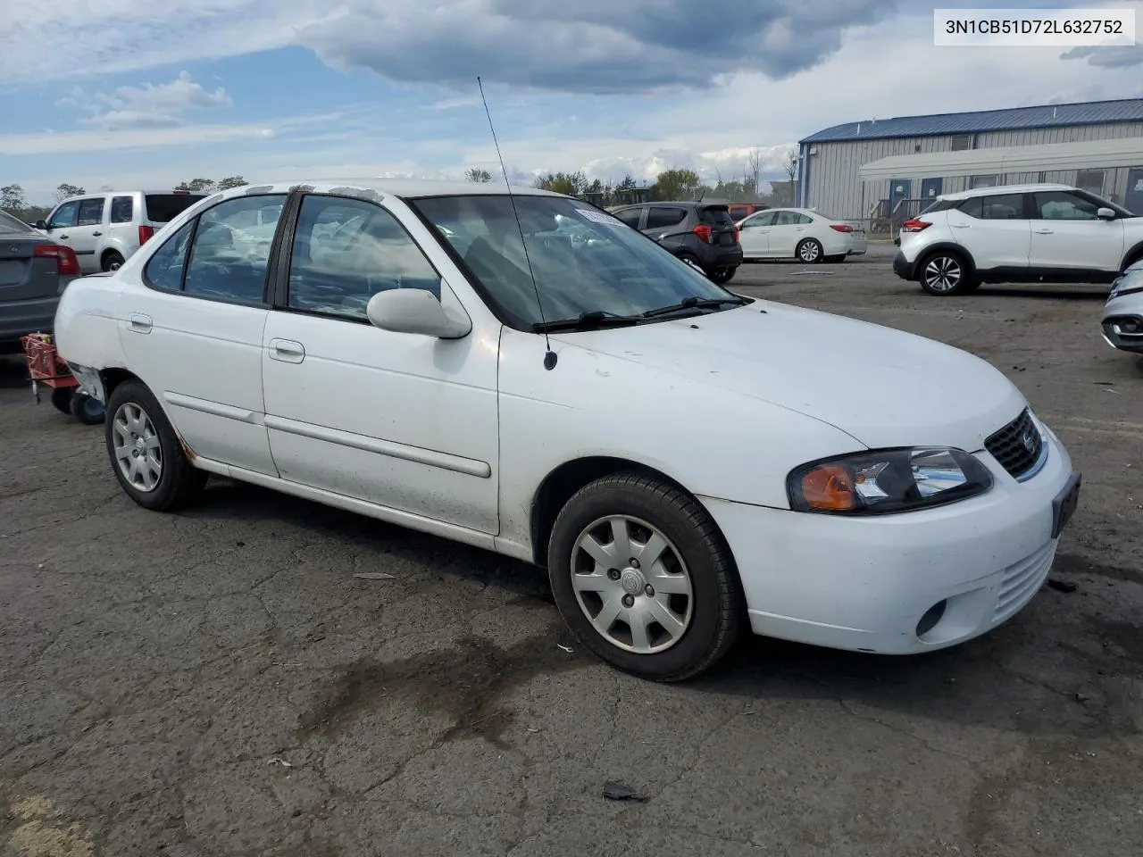 2002 Nissan Sentra Xe VIN: 3N1CB51D72L632752 Lot: 74715364