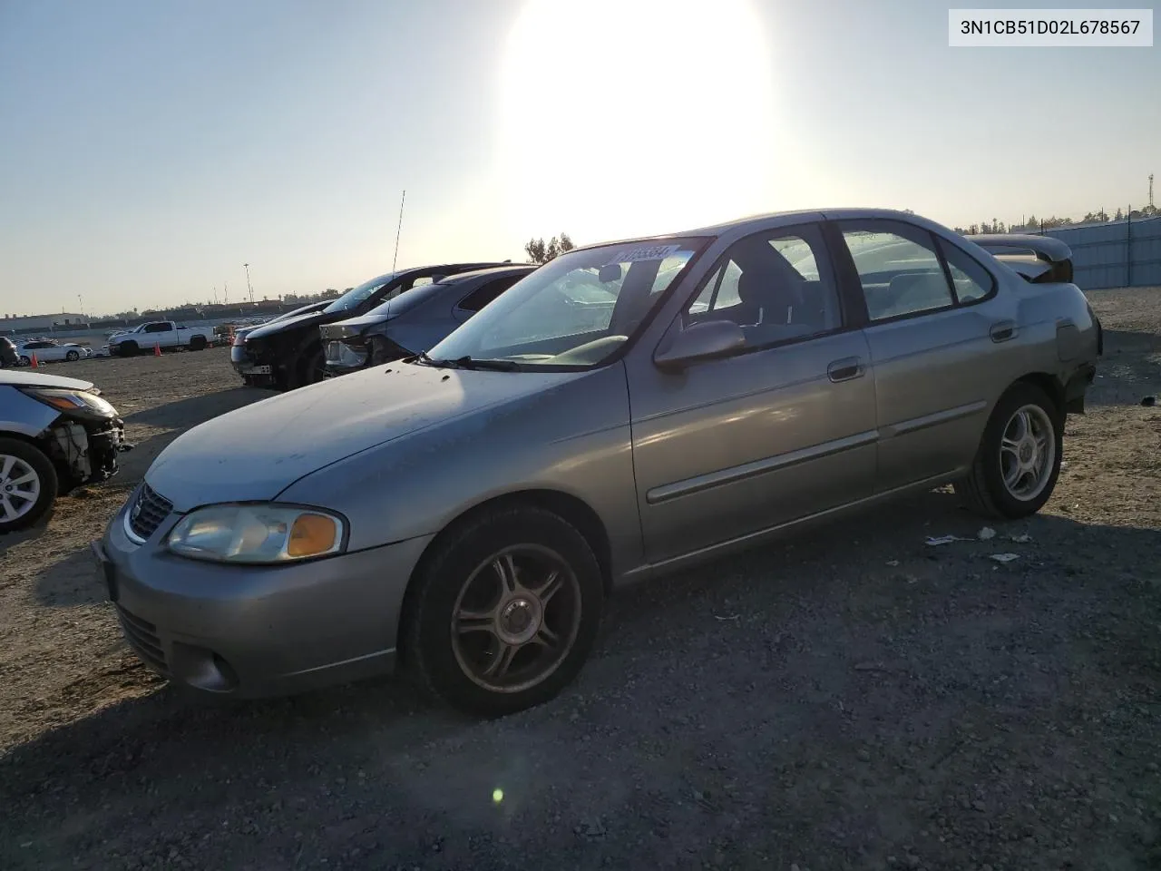 2002 Nissan Sentra Xe VIN: 3N1CB51D02L678567 Lot: 79155384